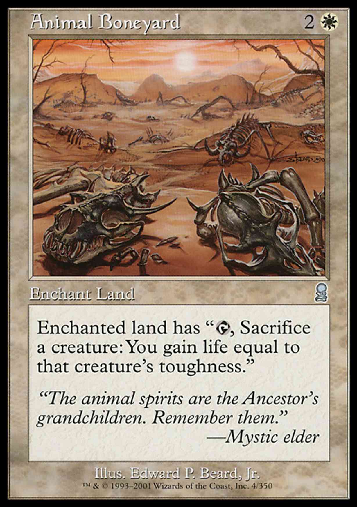 Animal Boneyard magic card front