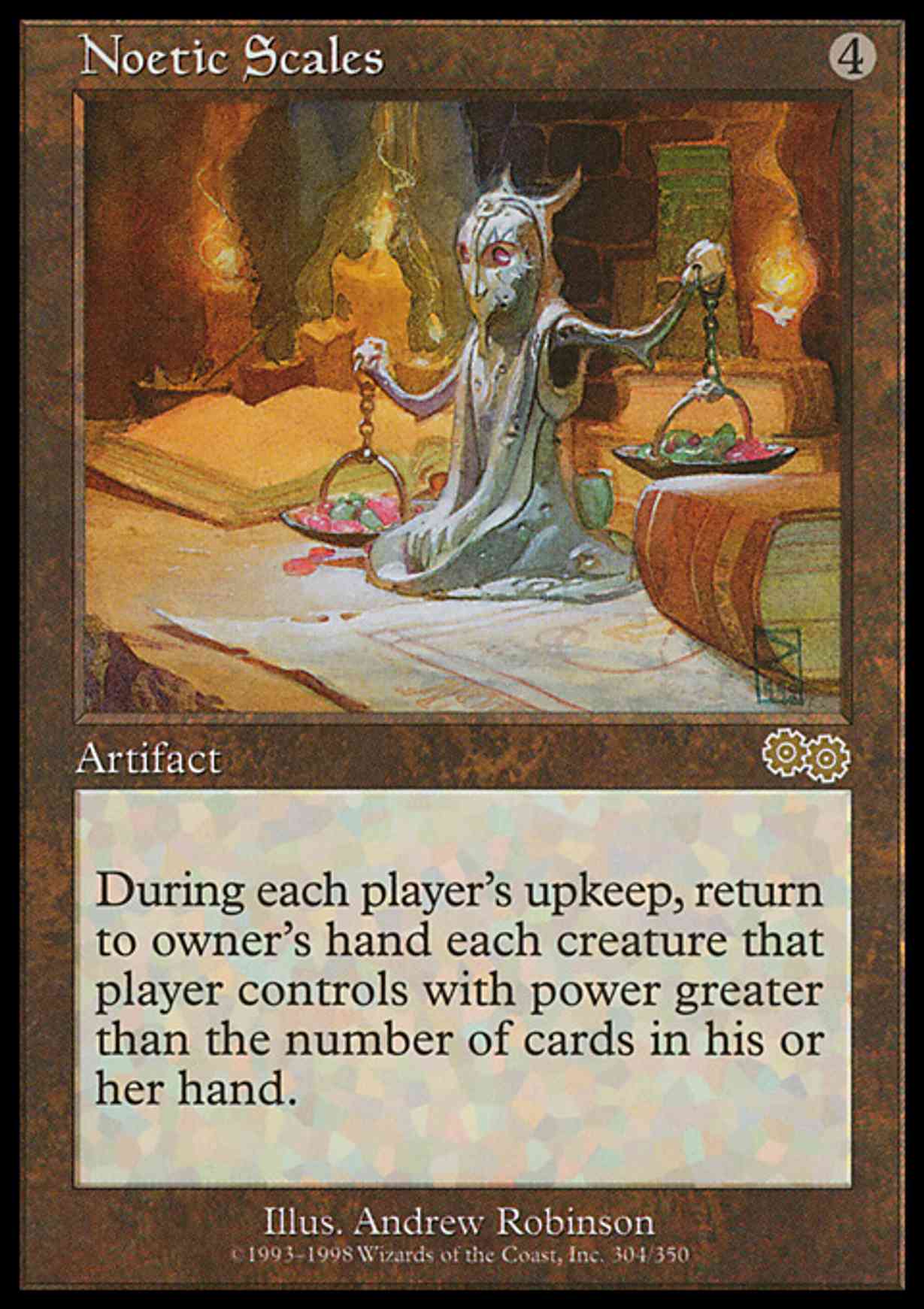 Noetic Scales magic card front