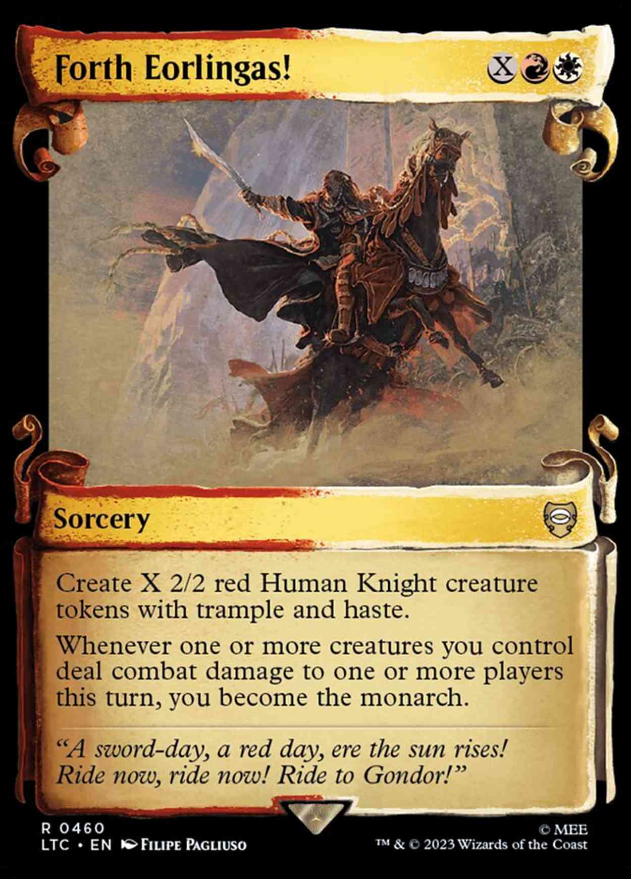 Forth Eorlingas! (Showcase Scrolls) magic card front