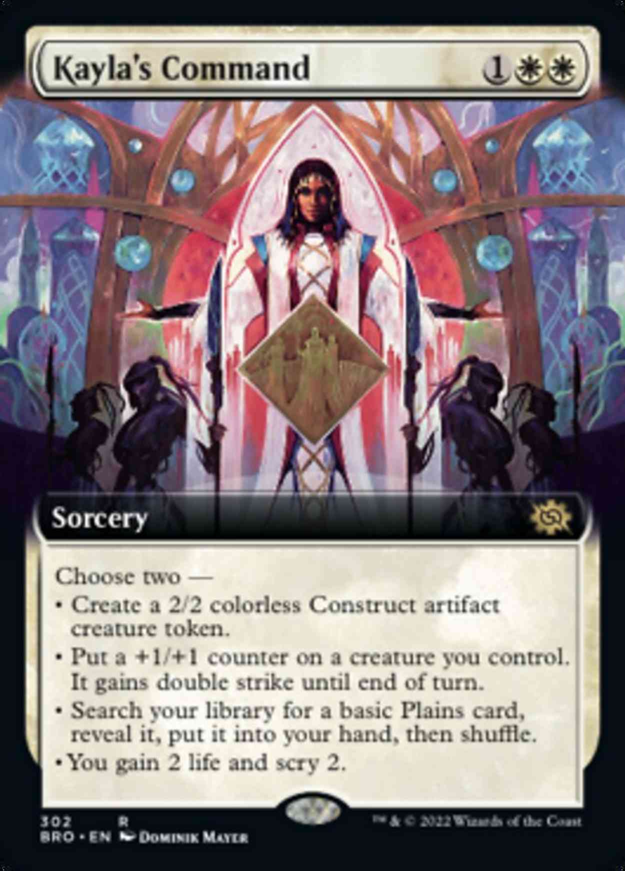 Kayla's Command (Extended Art) magic card front