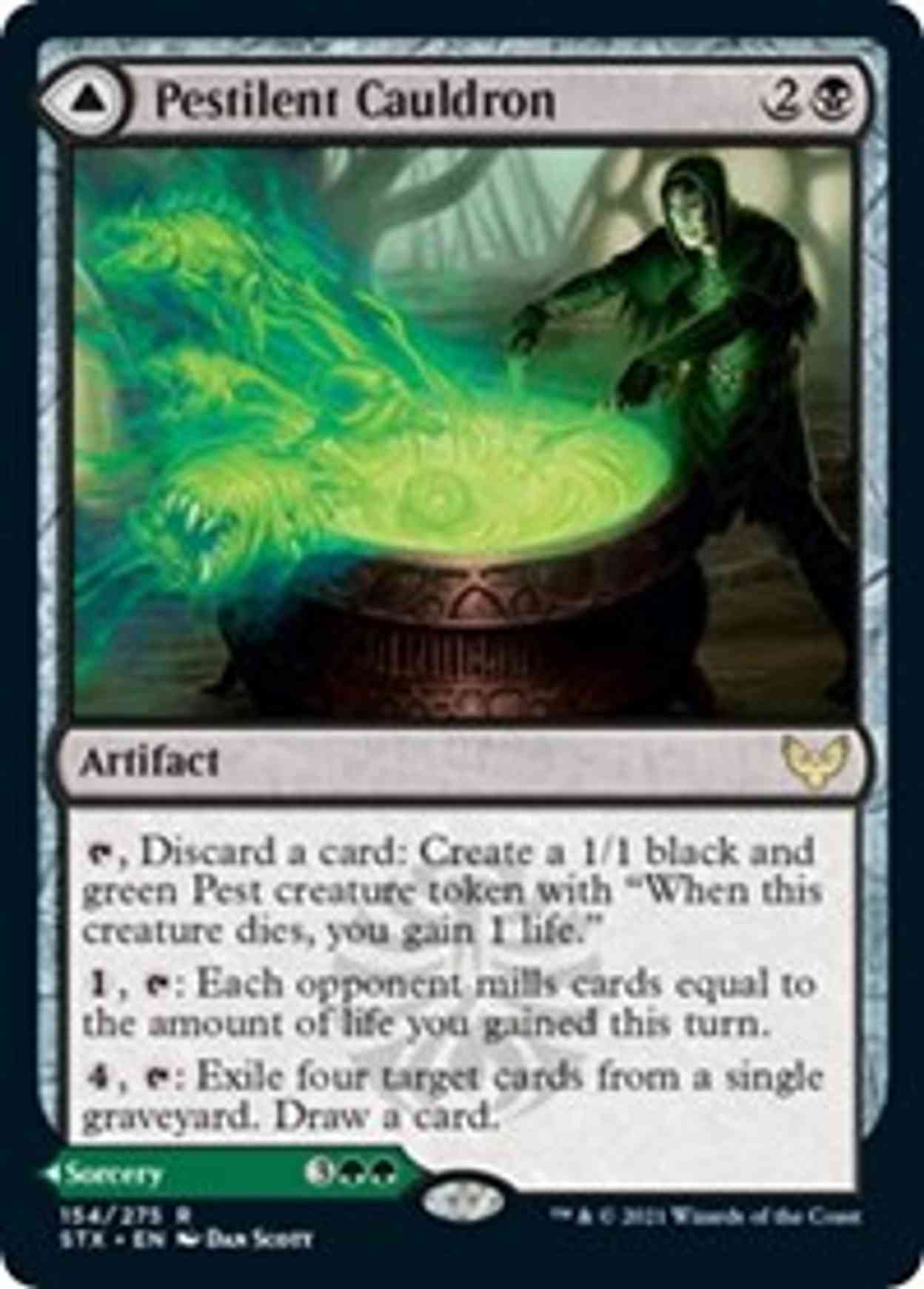 Pestilent Cauldron magic card front