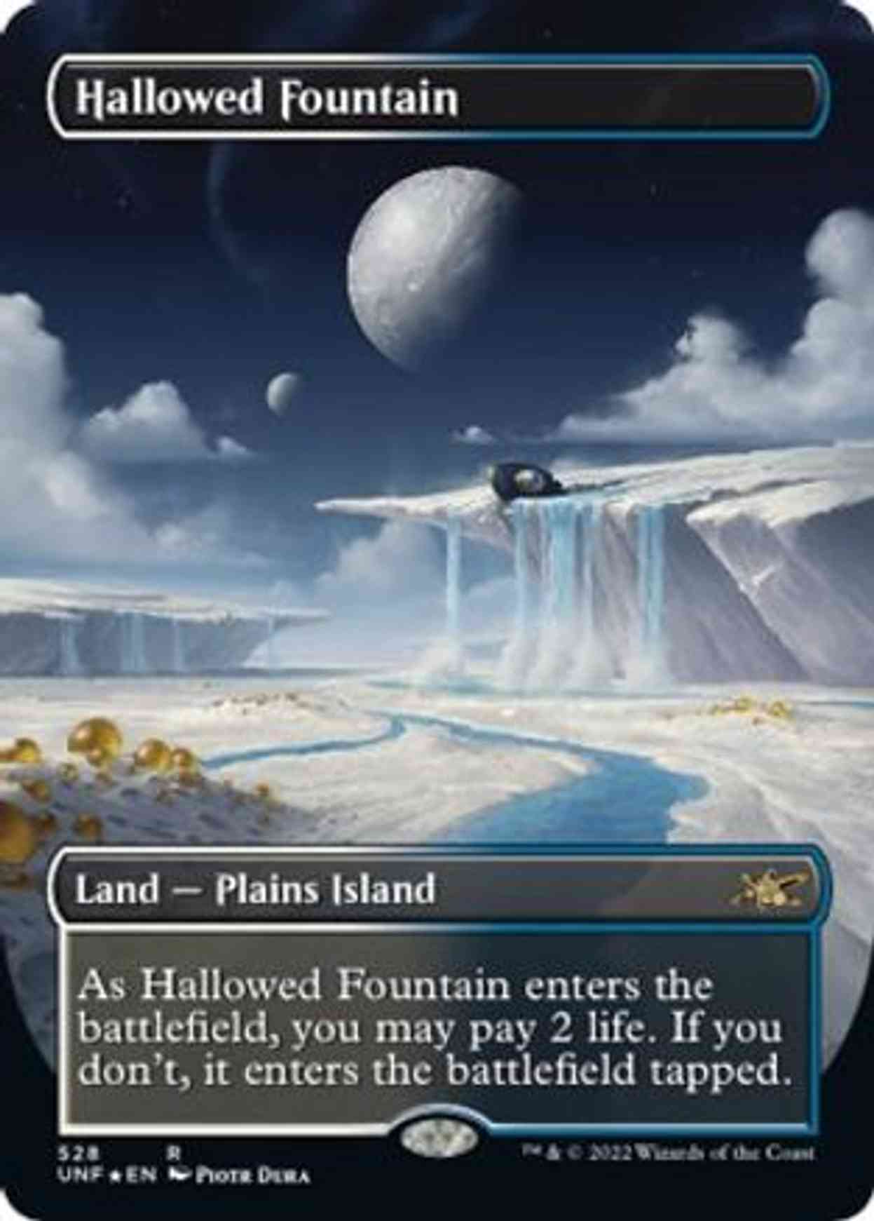 Hallowed Fountain (Borderless) (Galaxy Foil) magic card front