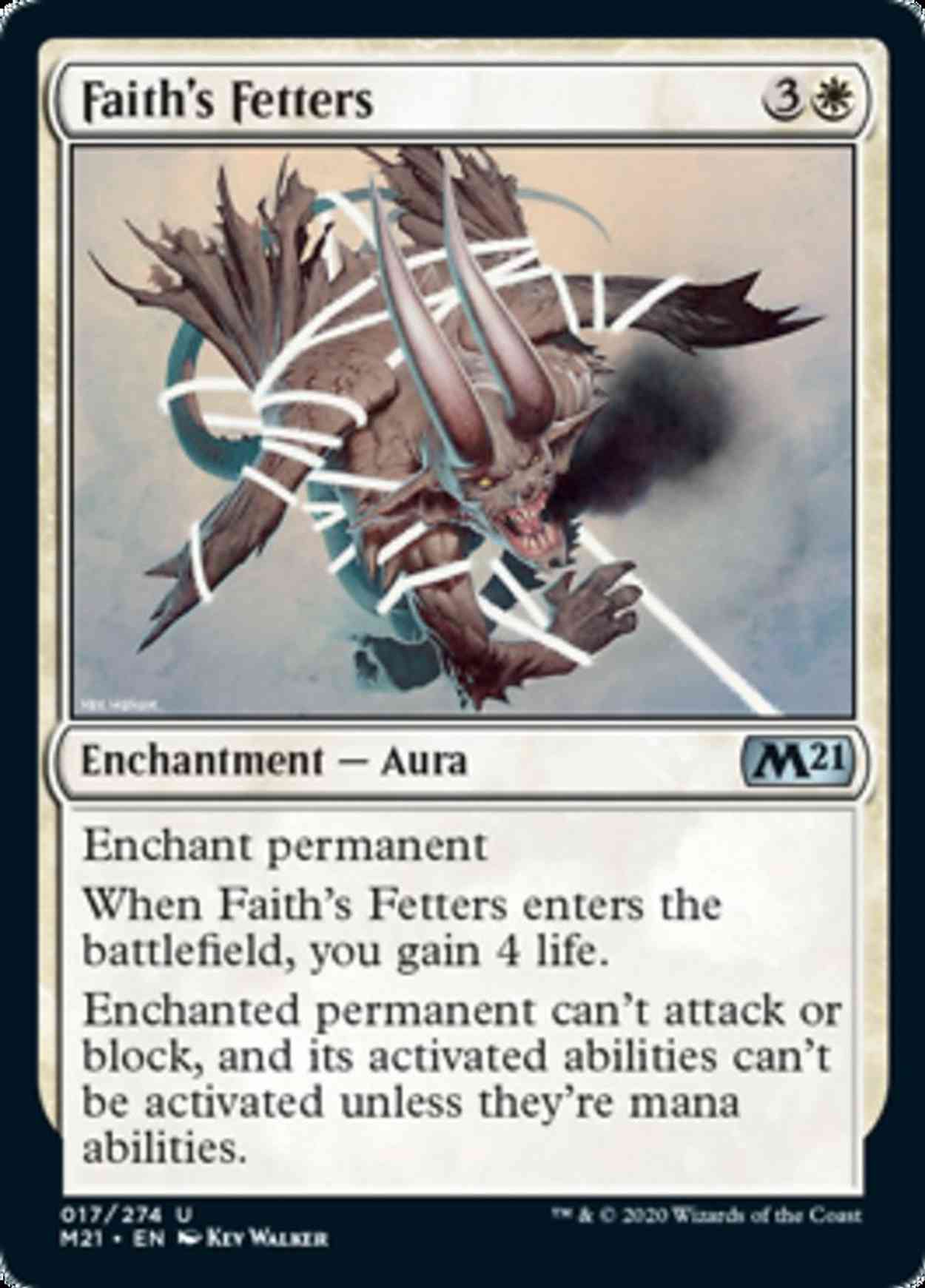 Faith's Fetters magic card front