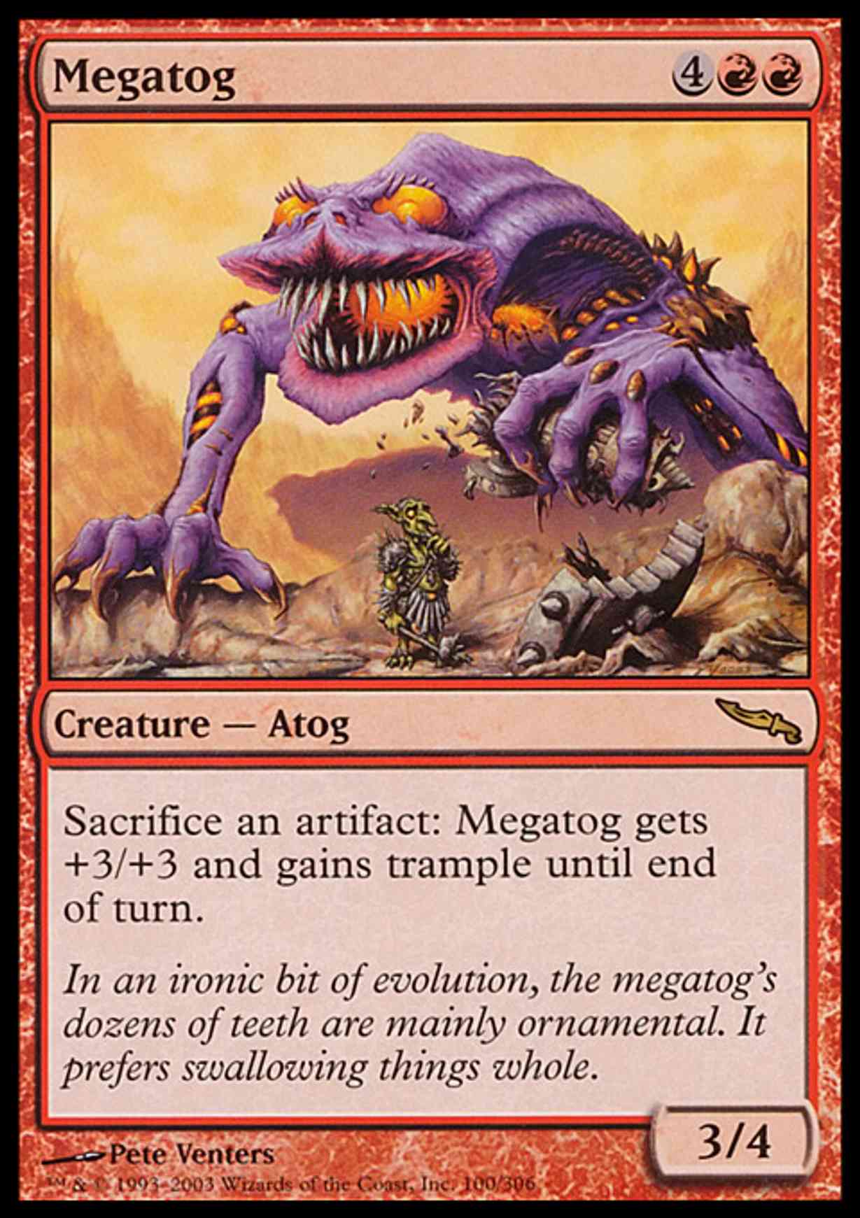 Megatog magic card front
