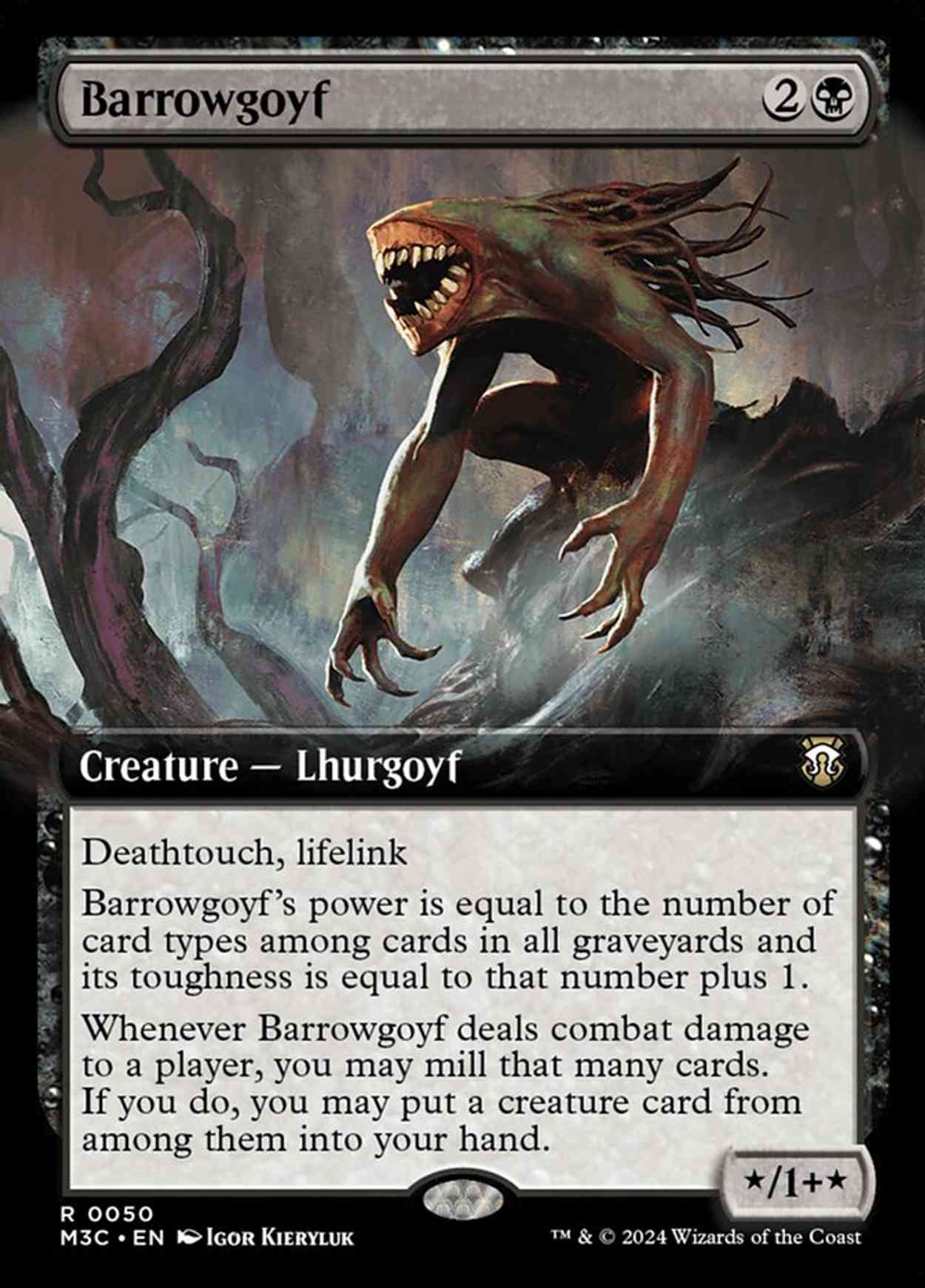 Barrowgoyf (Extended Art) magic card front