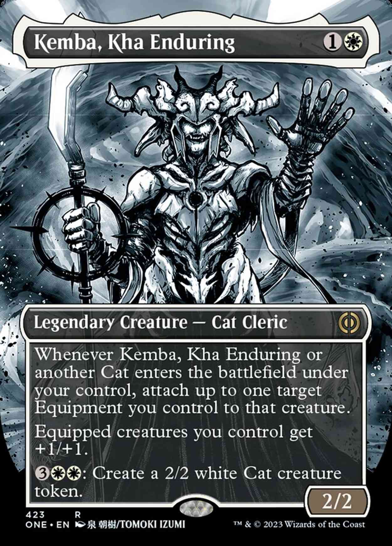Kemba, Kha Enduring (Borderless) (Step-and-Compleat Foil) magic card front