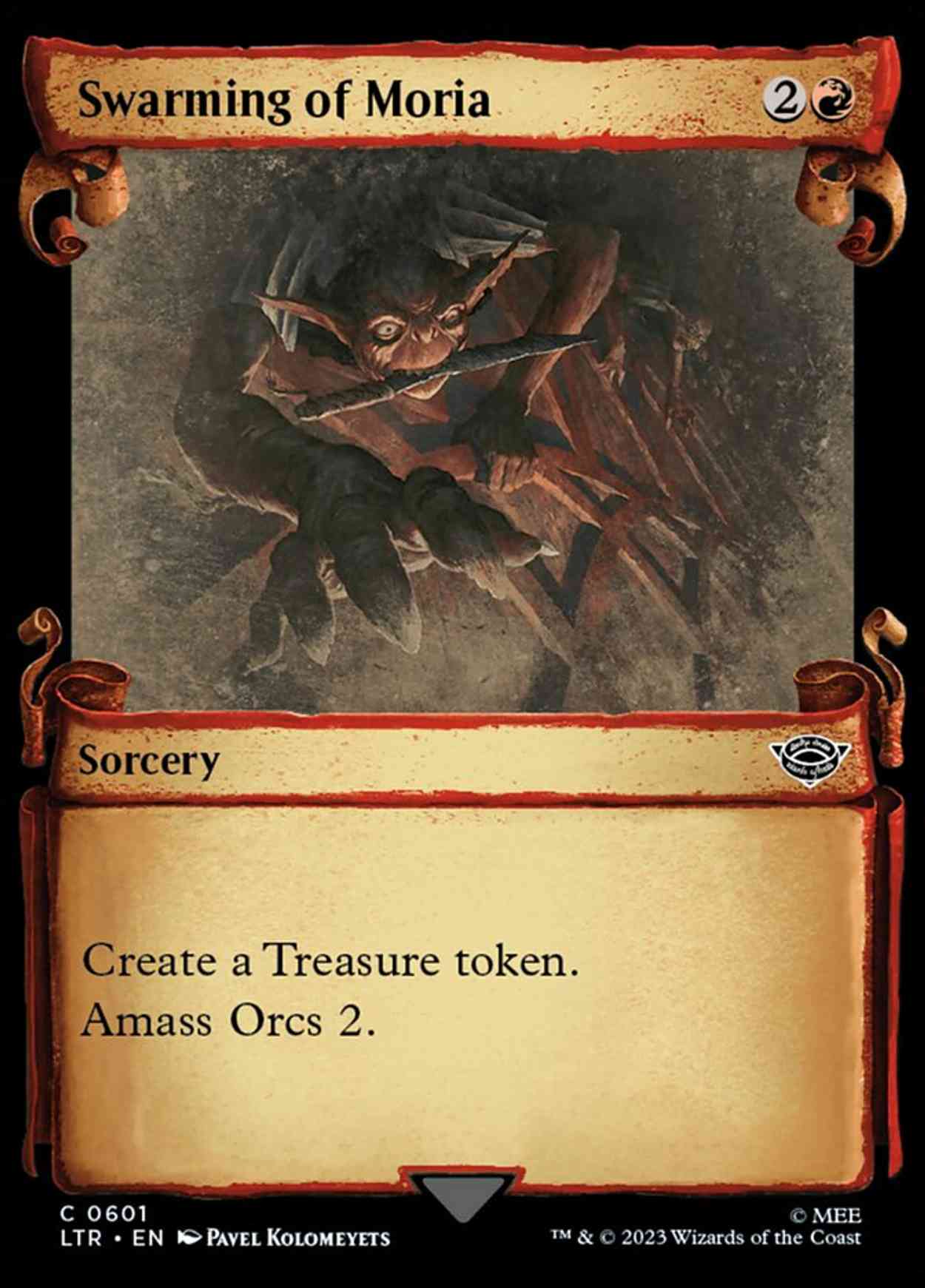 Swarming of Moria (Showcase Scrolls) magic card front