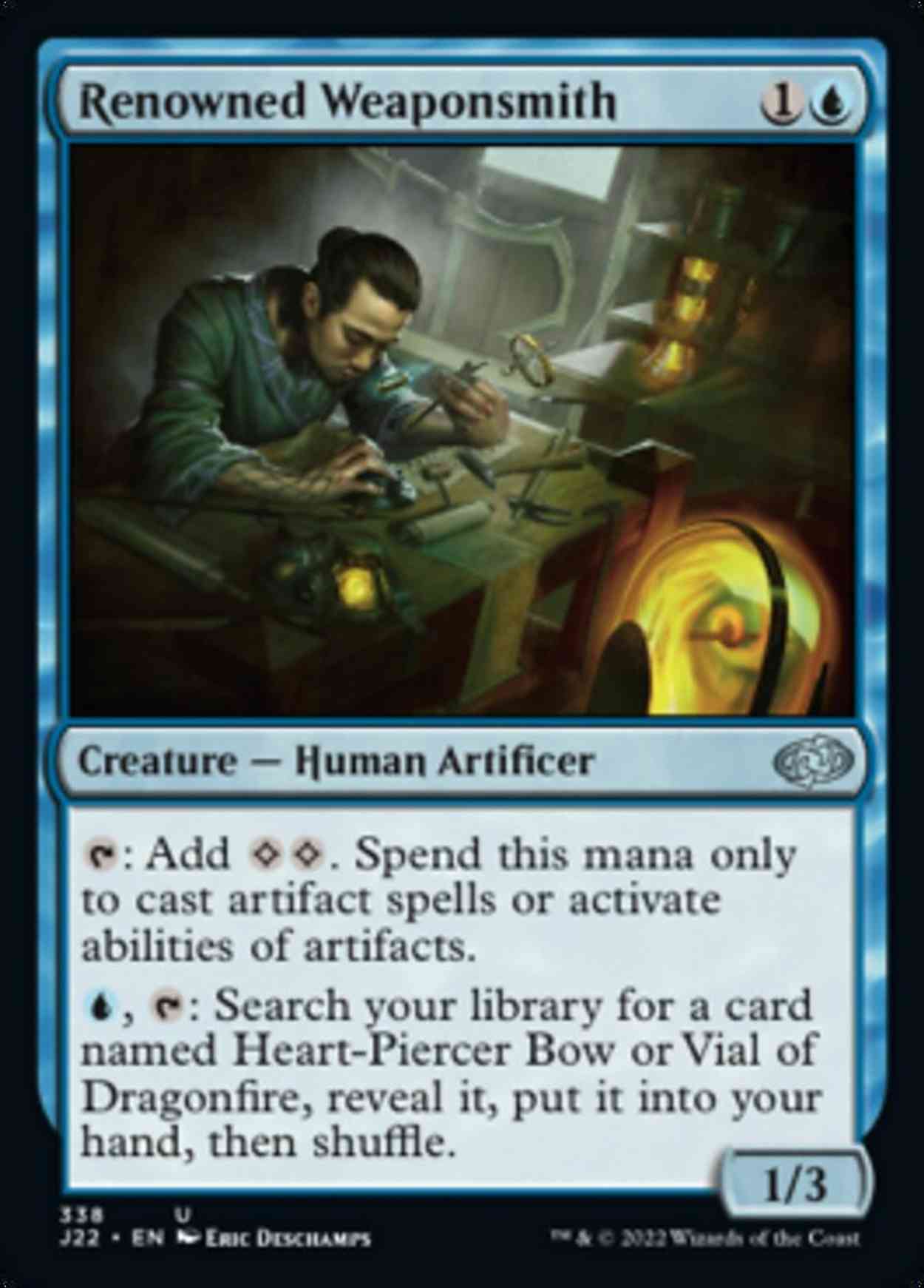Renowned Weaponsmith magic card front