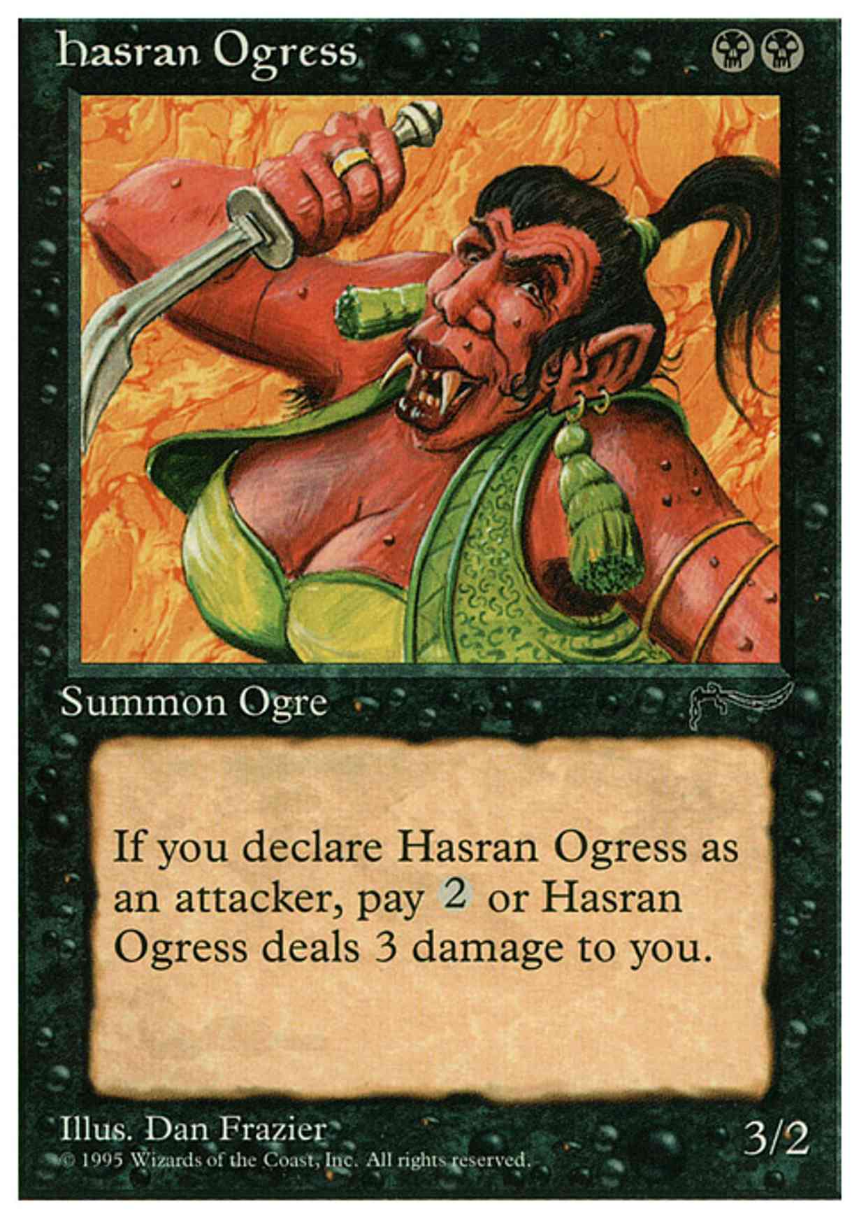Hasran Ogress magic card front
