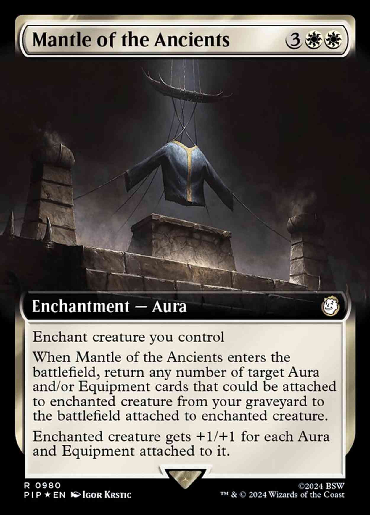 Mantle of the Ancients (Extended Art) (Surge Foil) magic card front