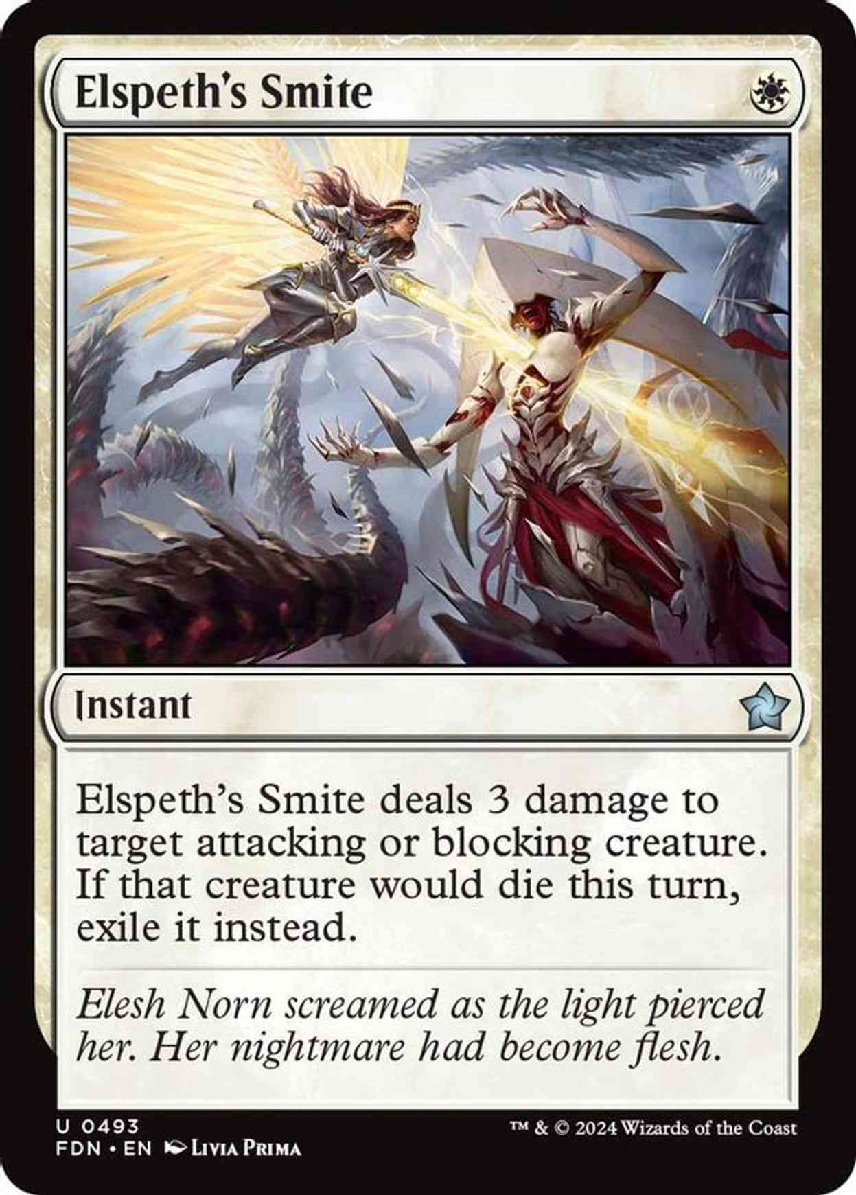 Elspeth's Smite magic card front