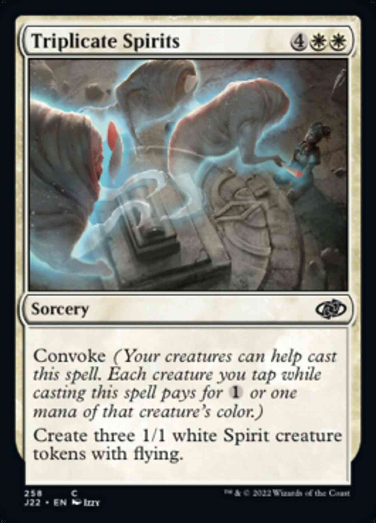 Triplicate Spirits magic card front