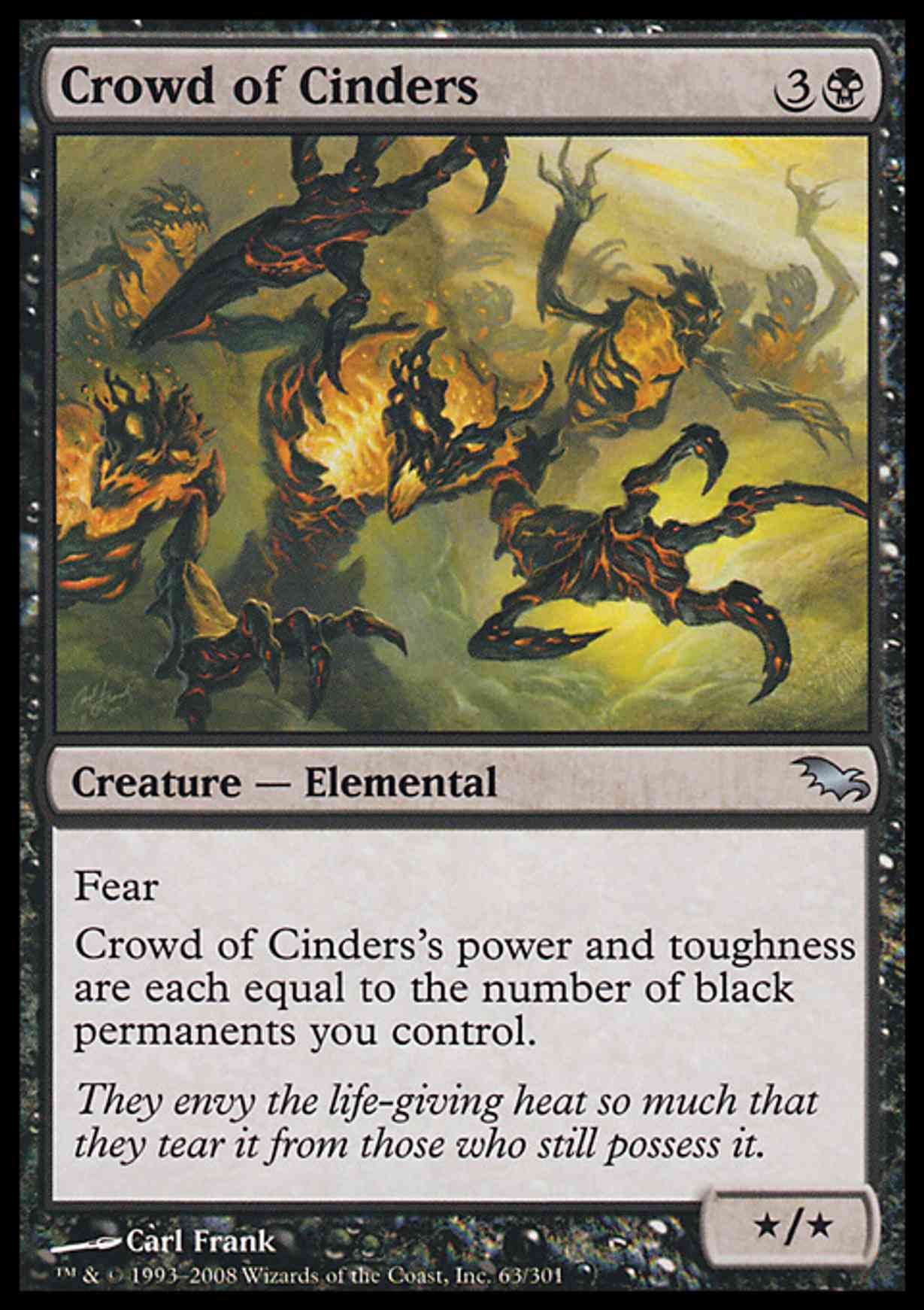 Crowd of Cinders magic card front