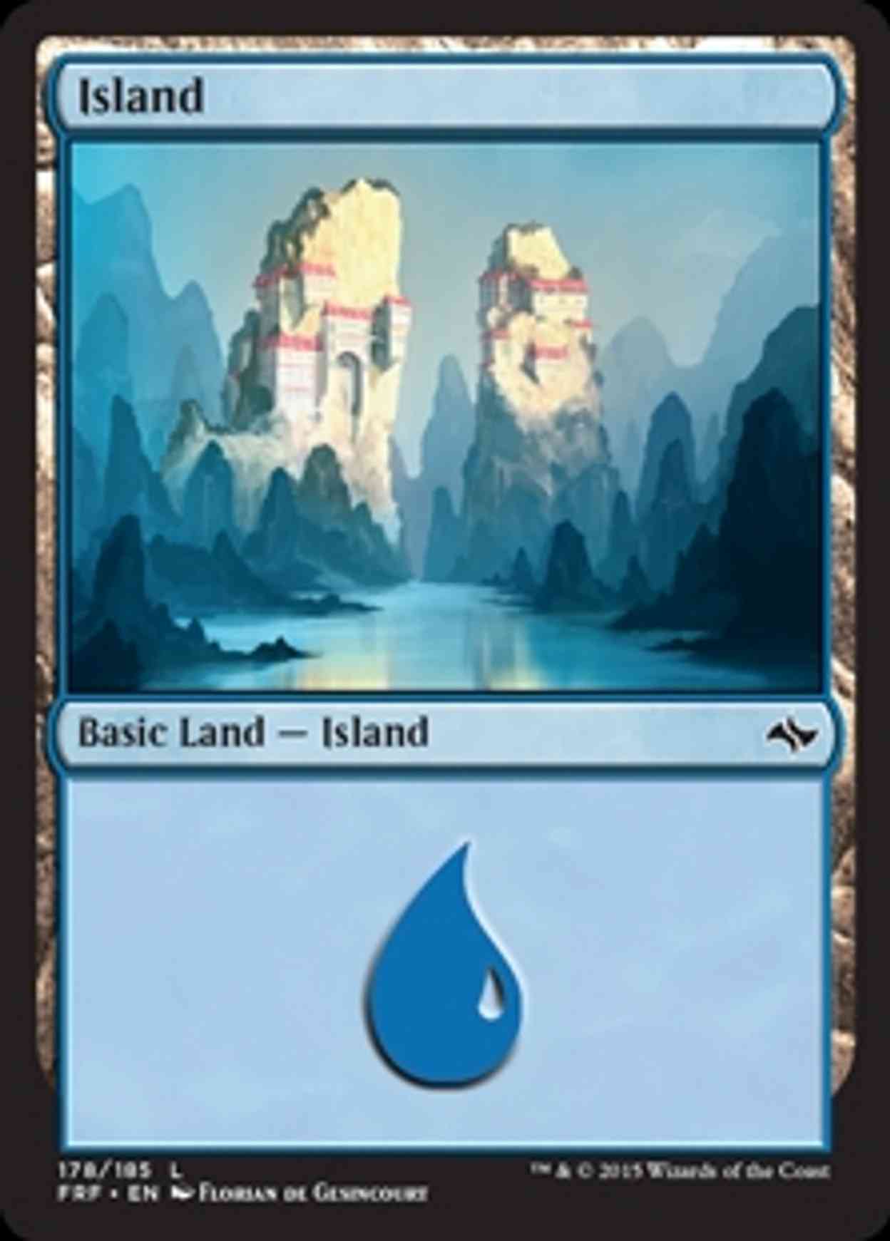 Island (178) magic card front