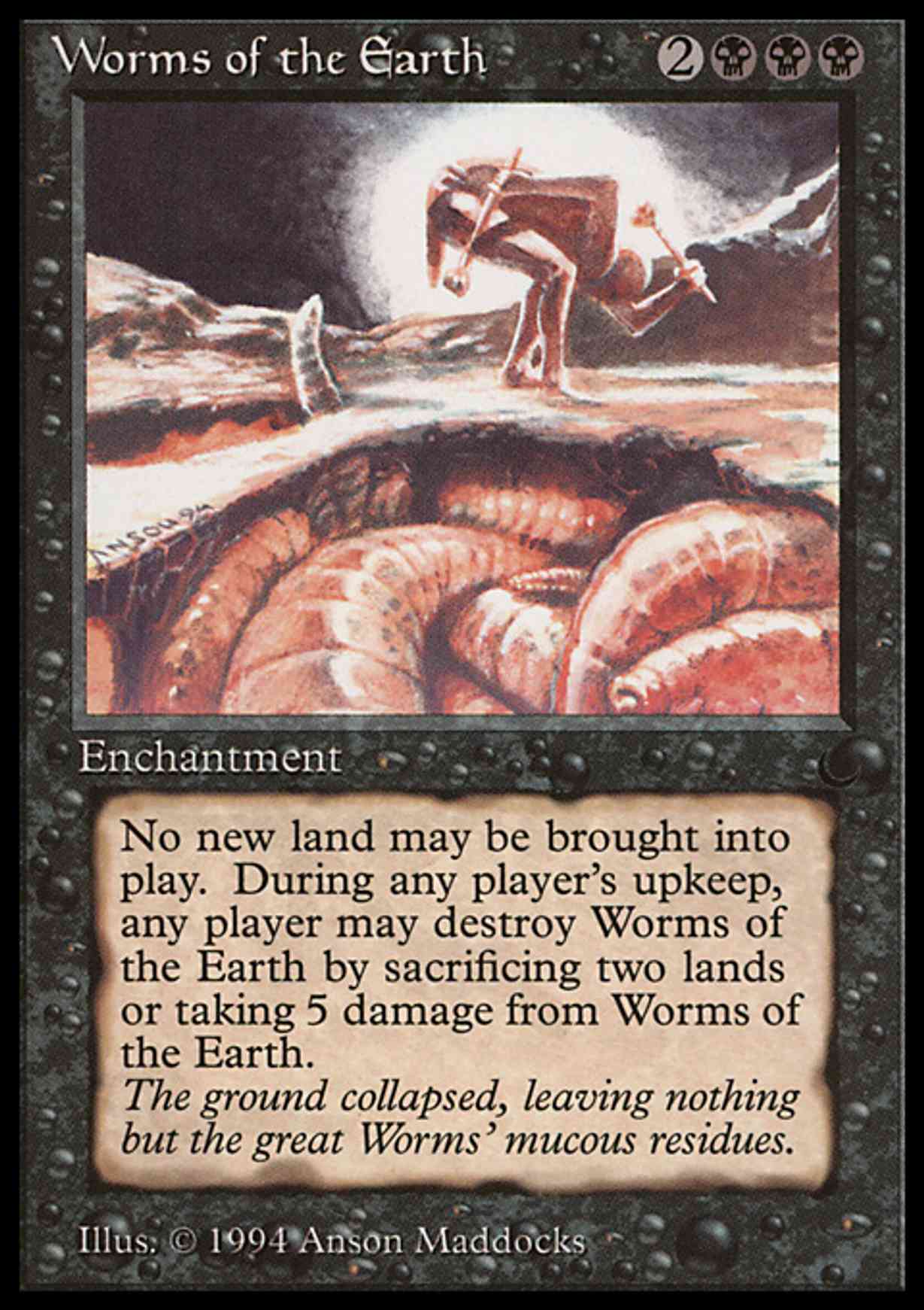 Worms of the Earth magic card front