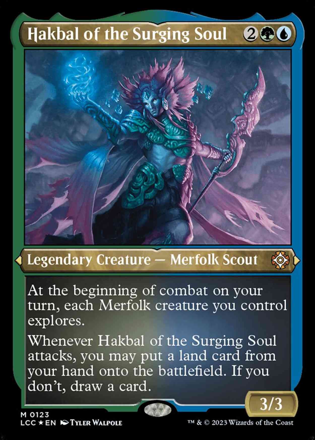 Hakbal of the Surging Soul (Display Commander) - Thick Stock magic card front