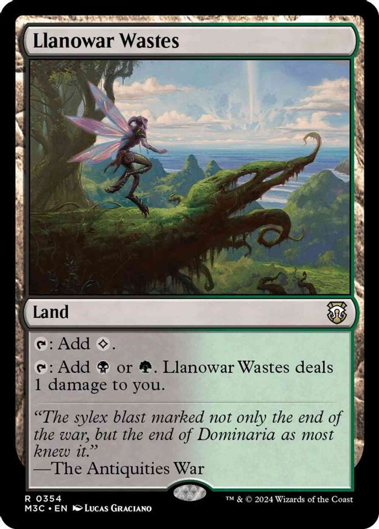 Llanowar Wastes (Ripple Foil) magic card front