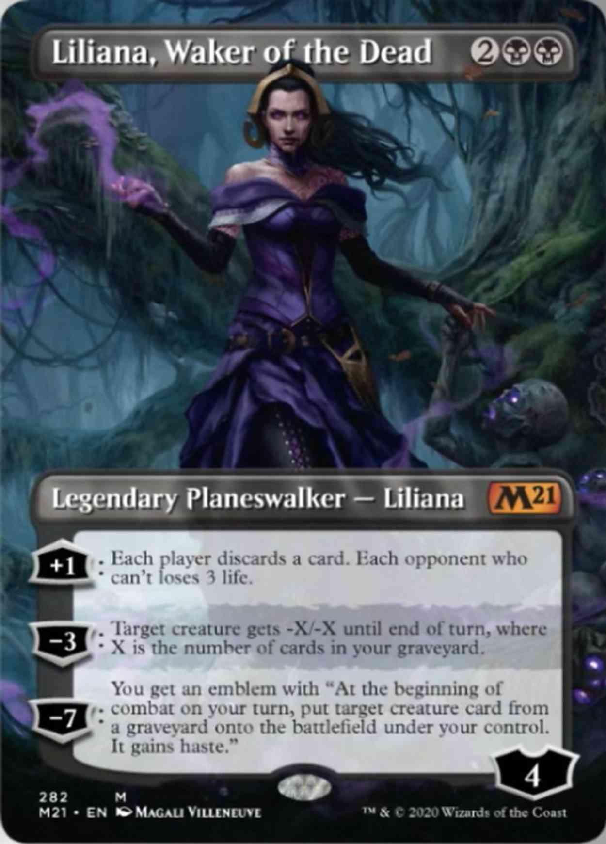 Liliana, Waker of the Dead (Borderless) magic card front