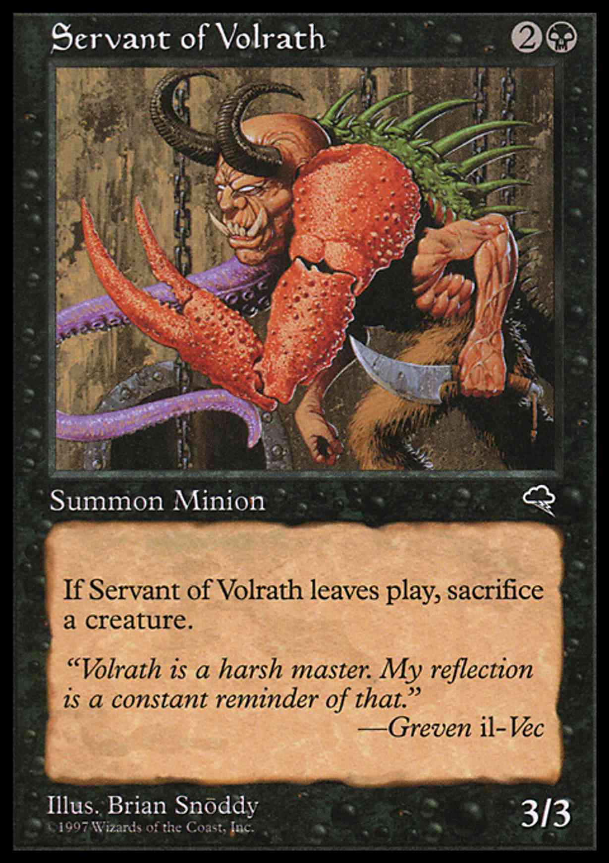 Servant of Volrath magic card front