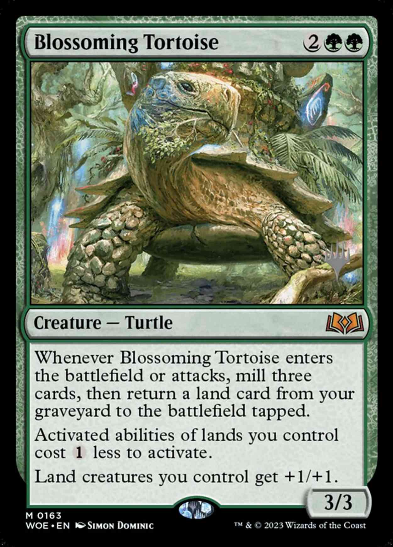 Blossoming Tortoise magic card front