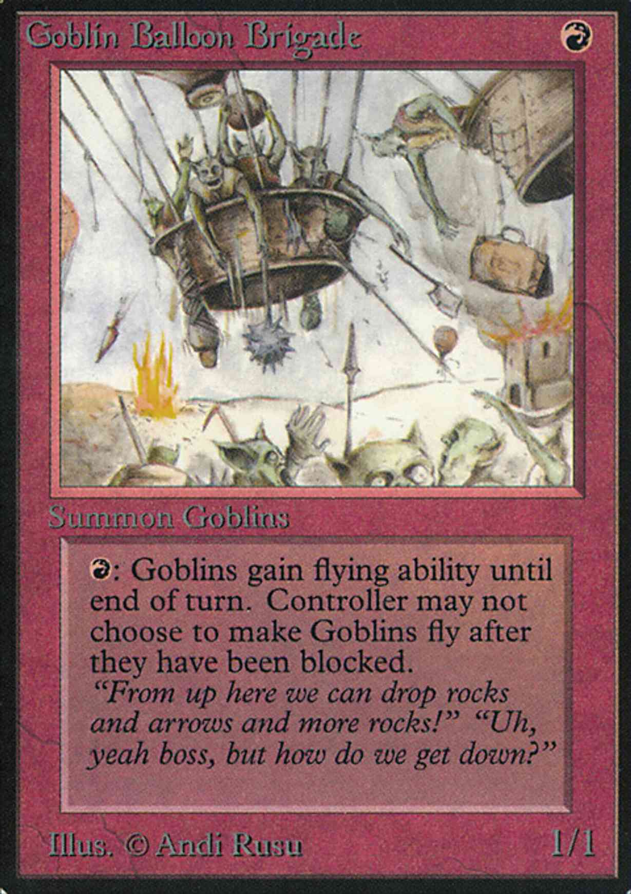 Goblin Balloon Brigade magic card front