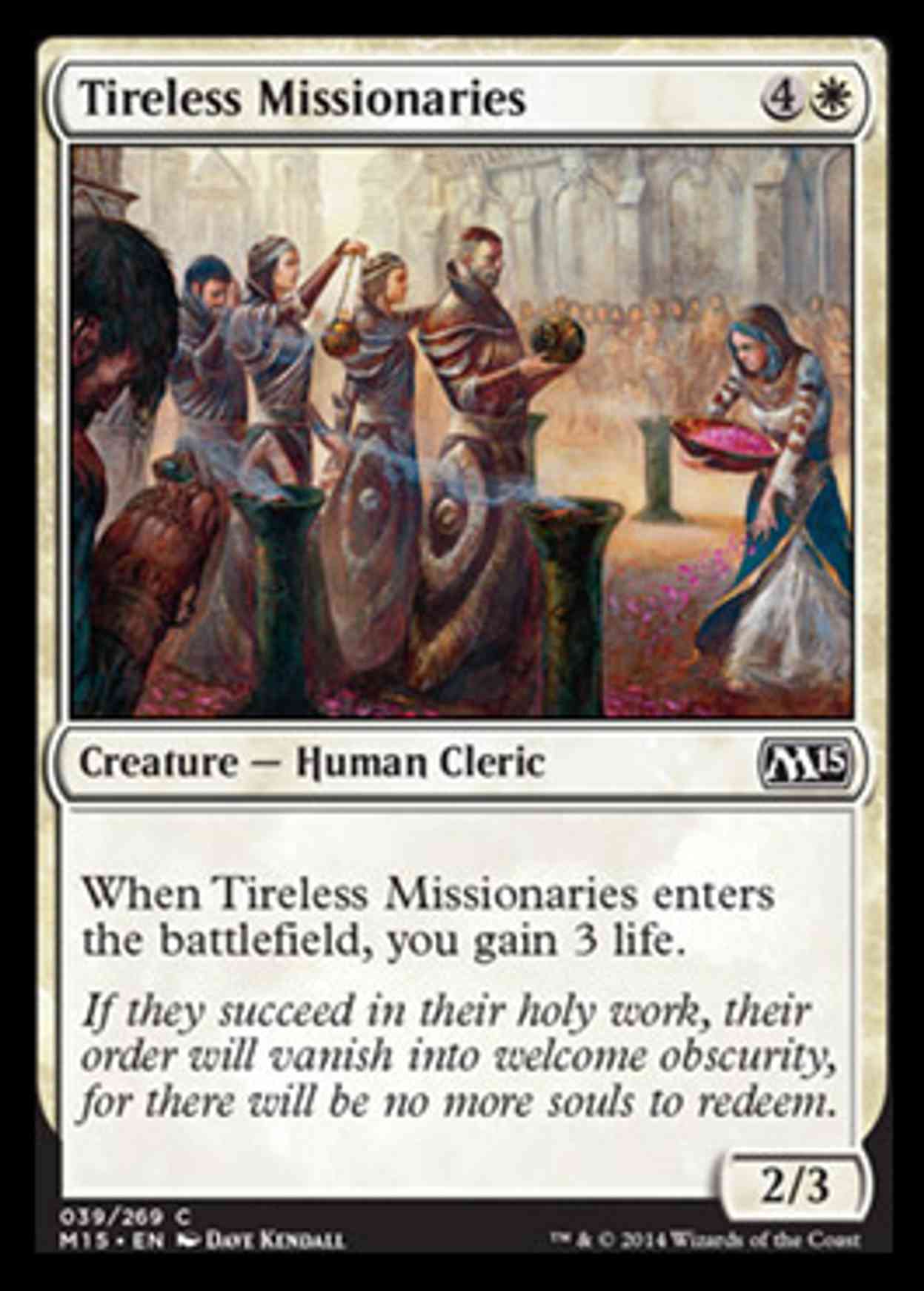 Tireless Missionaries magic card front