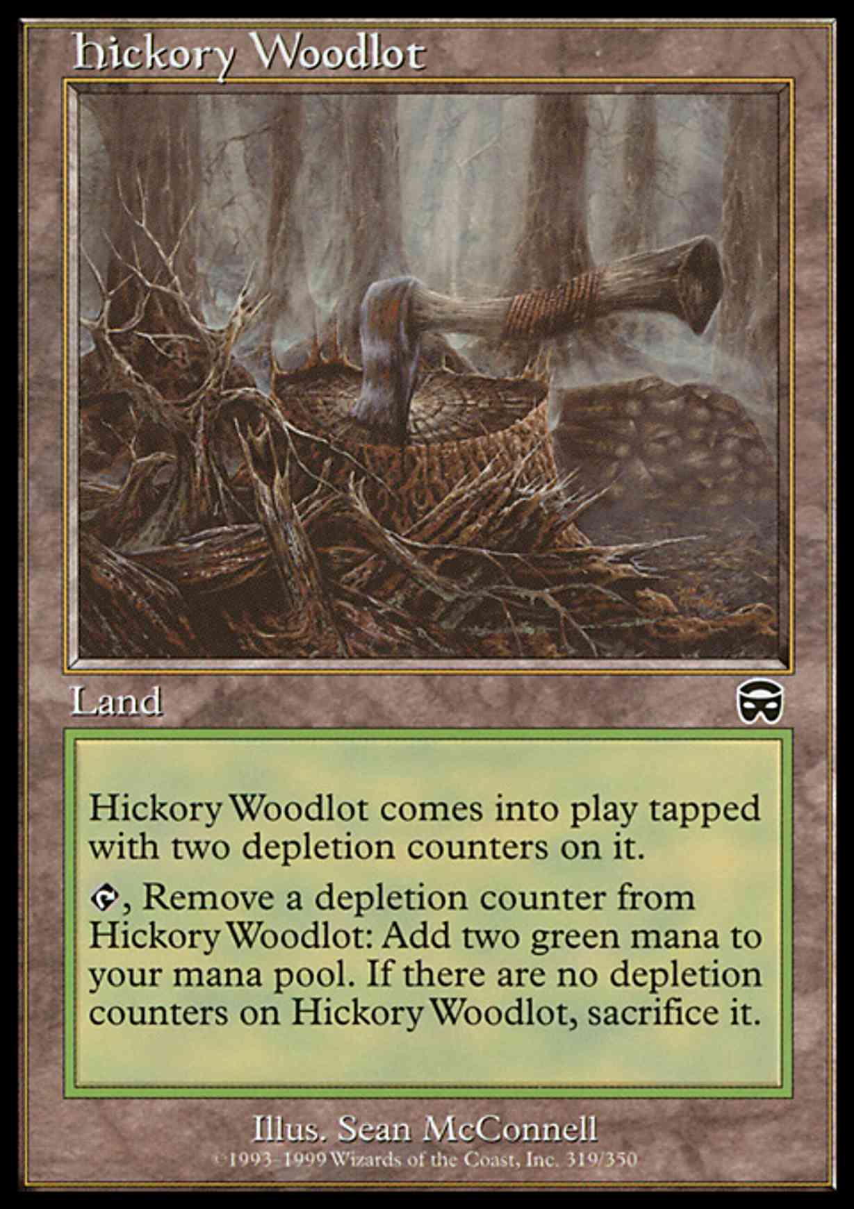 Hickory Woodlot magic card front