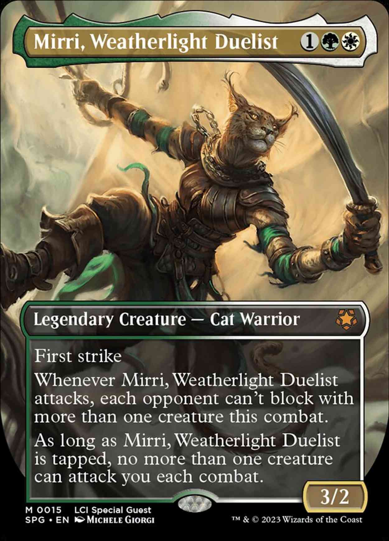 Mirri, Weatherlight Duelist (Borderless) magic card front