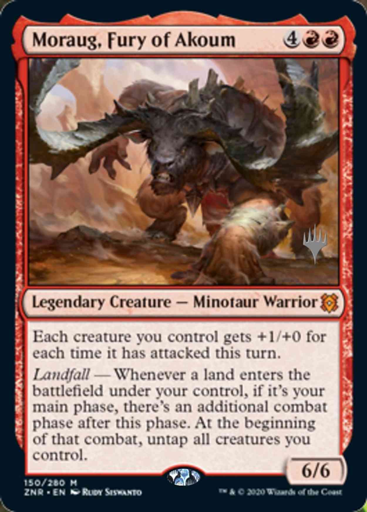 Moraug, Fury of Akoum magic card front