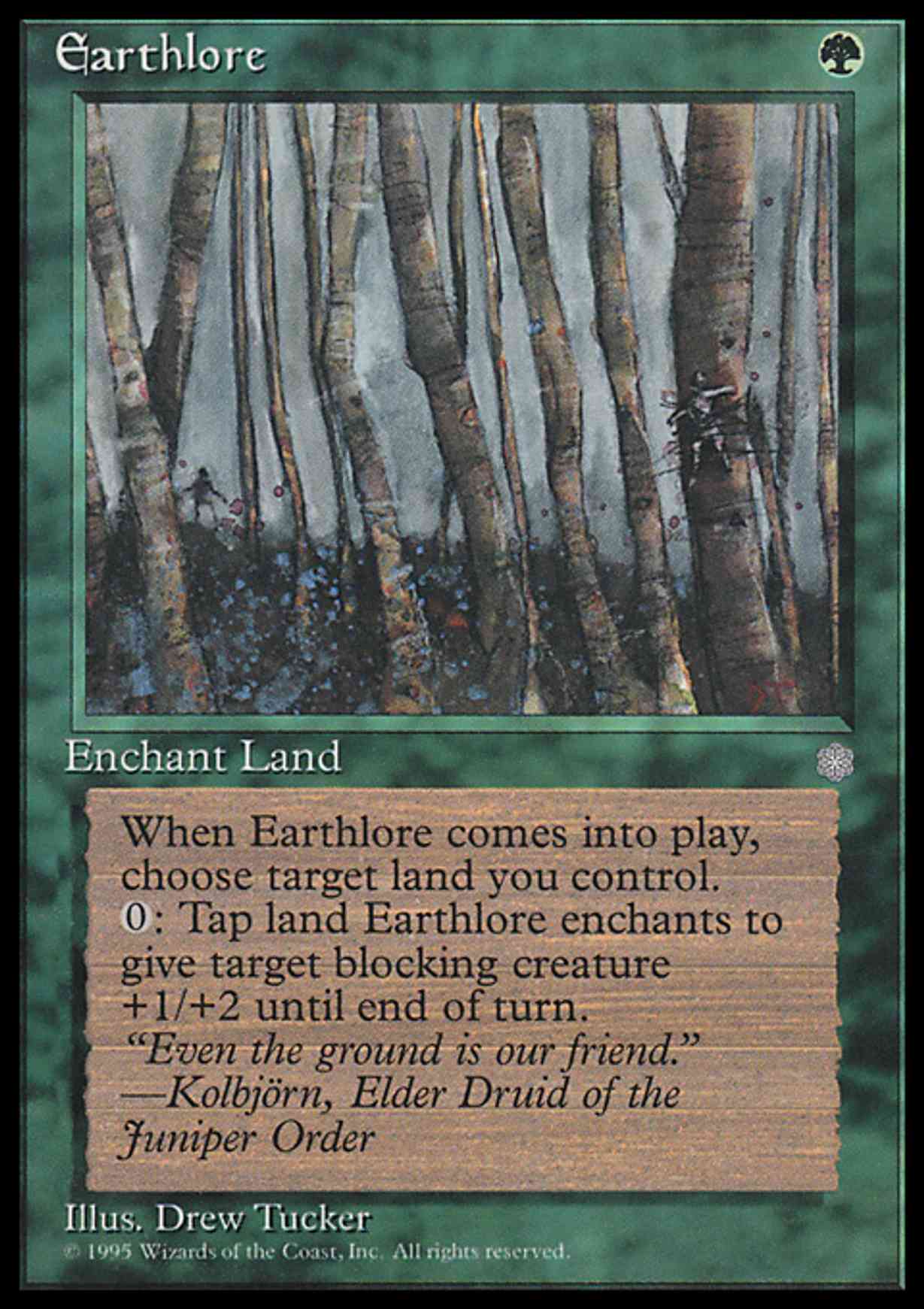 Earthlore magic card front