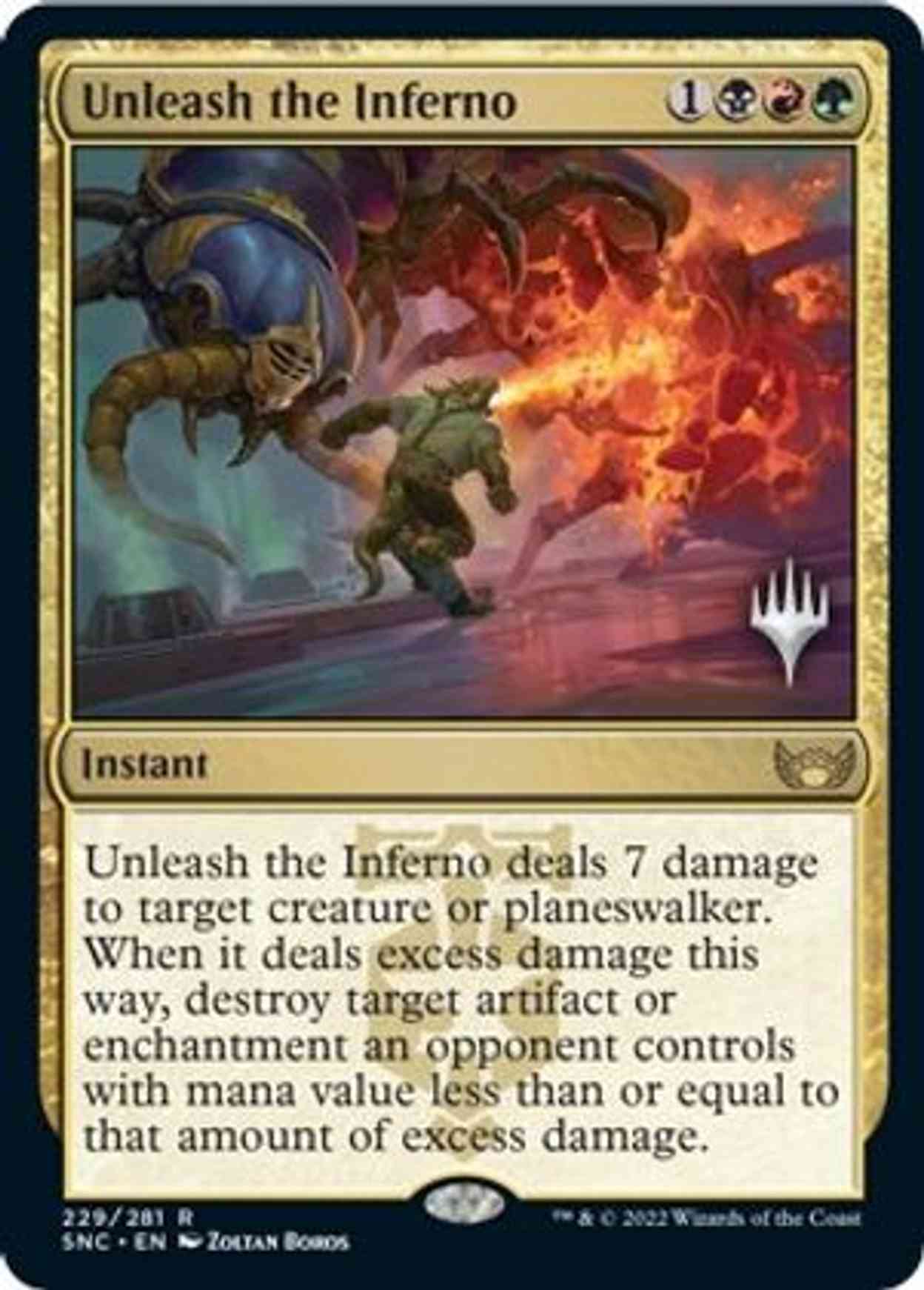 Unleash the Inferno magic card front