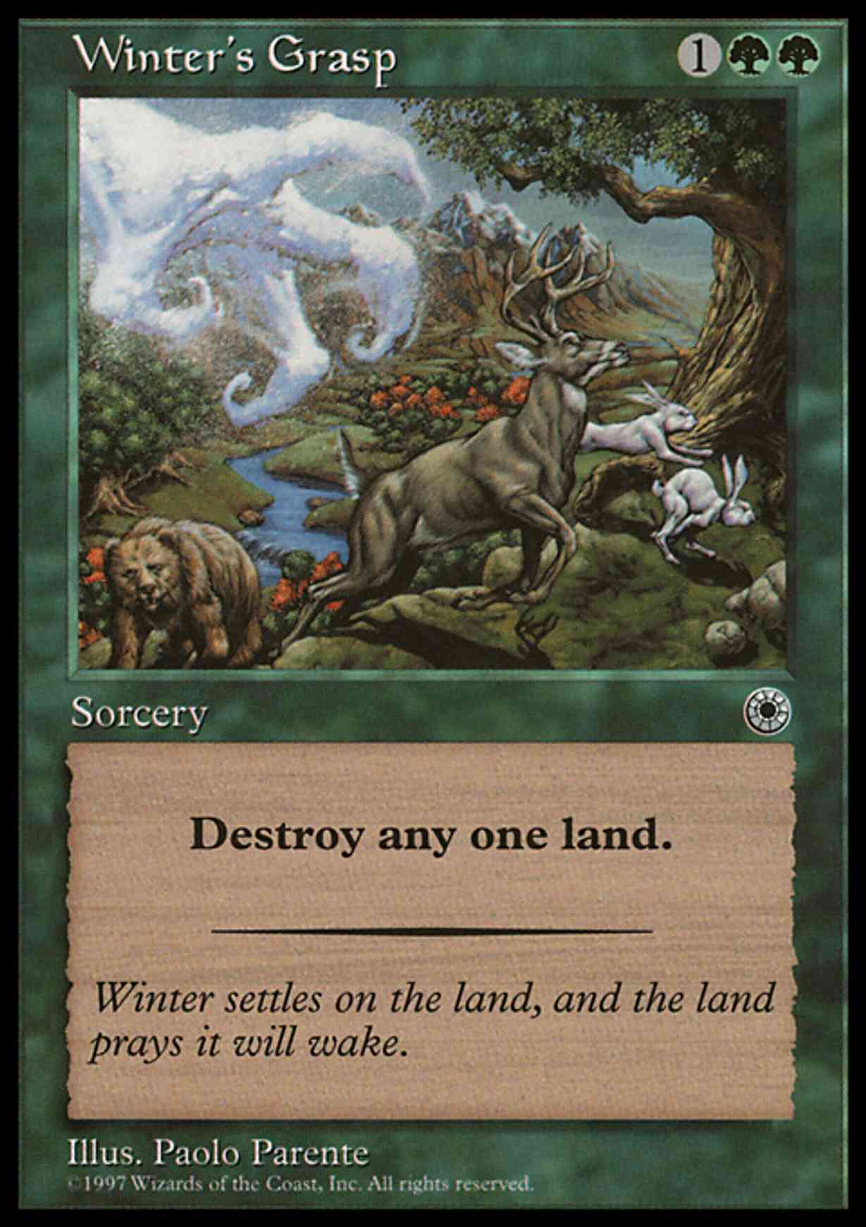 Winter's Grasp magic card front