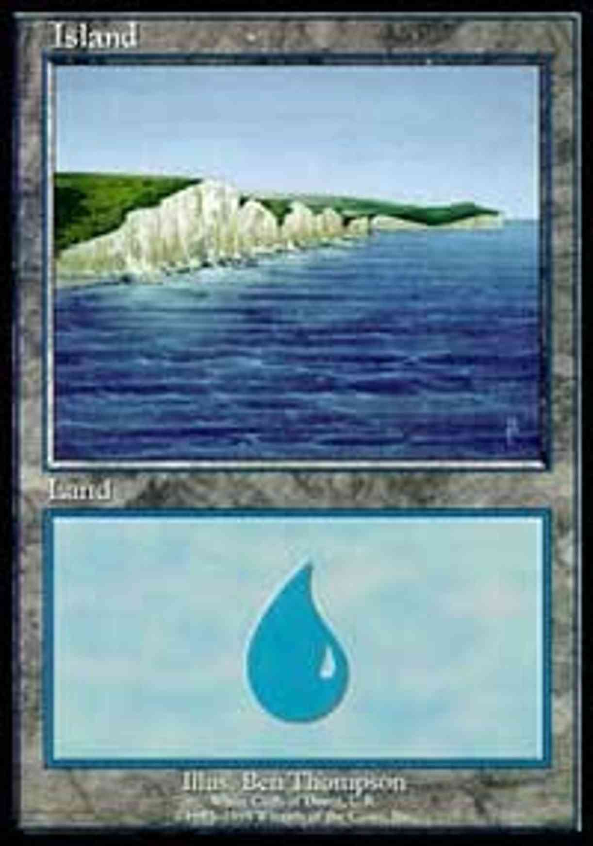 Island - White Cliffs of Dover magic card front