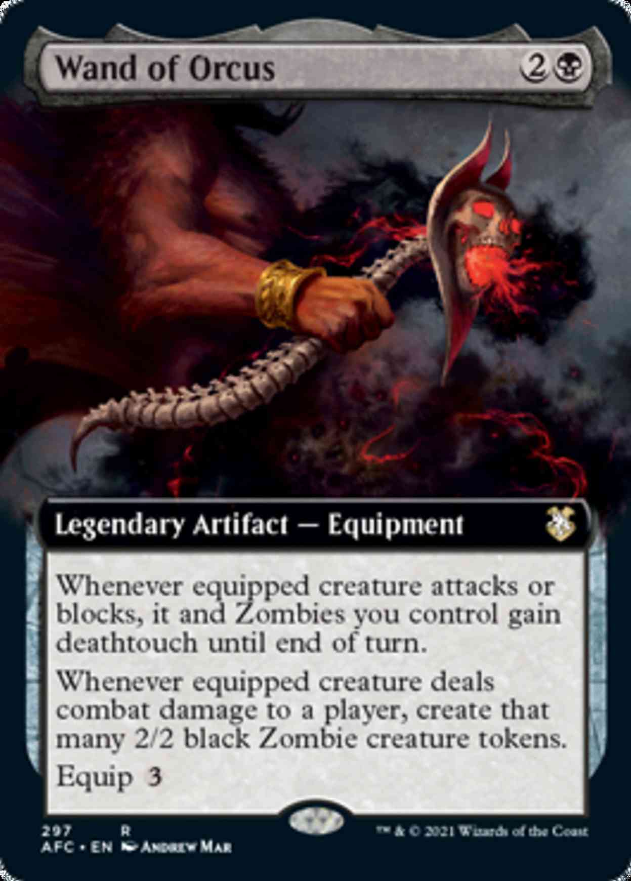 Wand of Orcus (Extended Art) magic card front