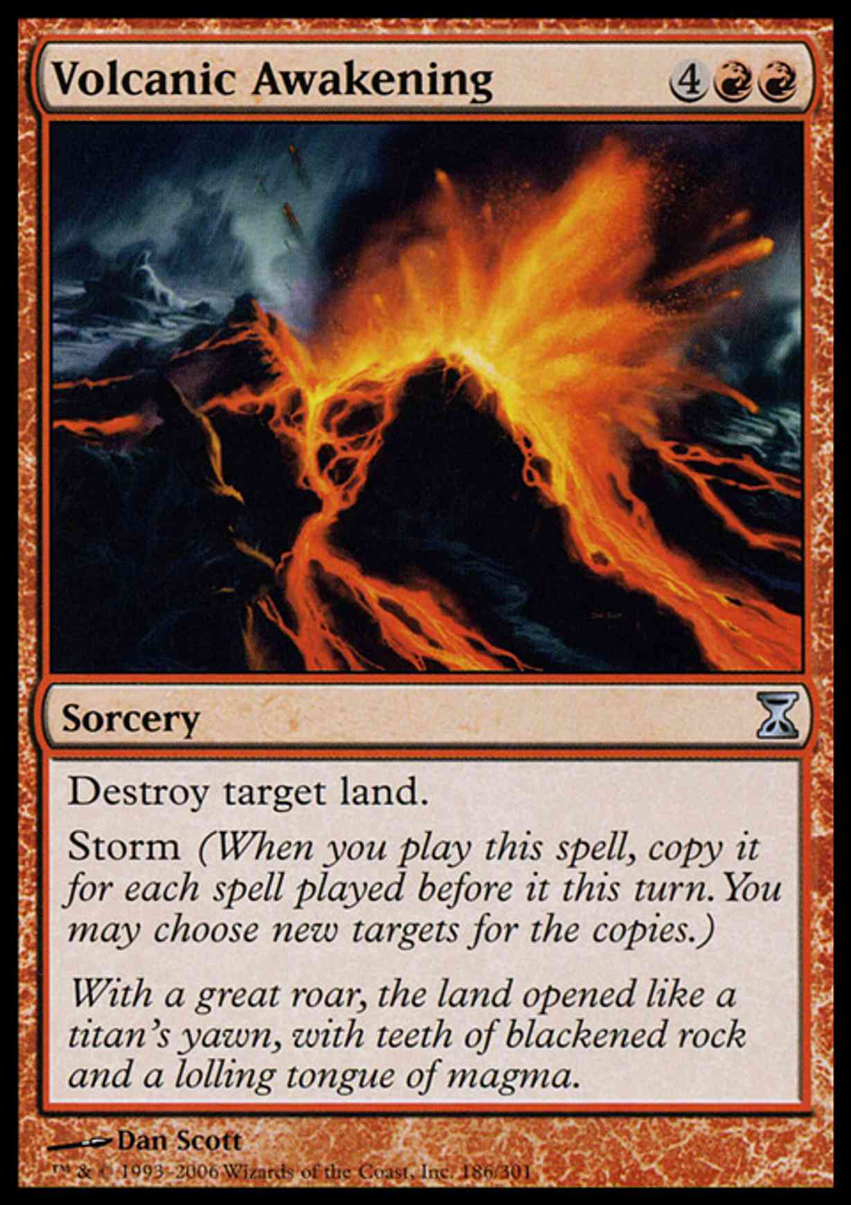 Volcanic Awakening magic card front