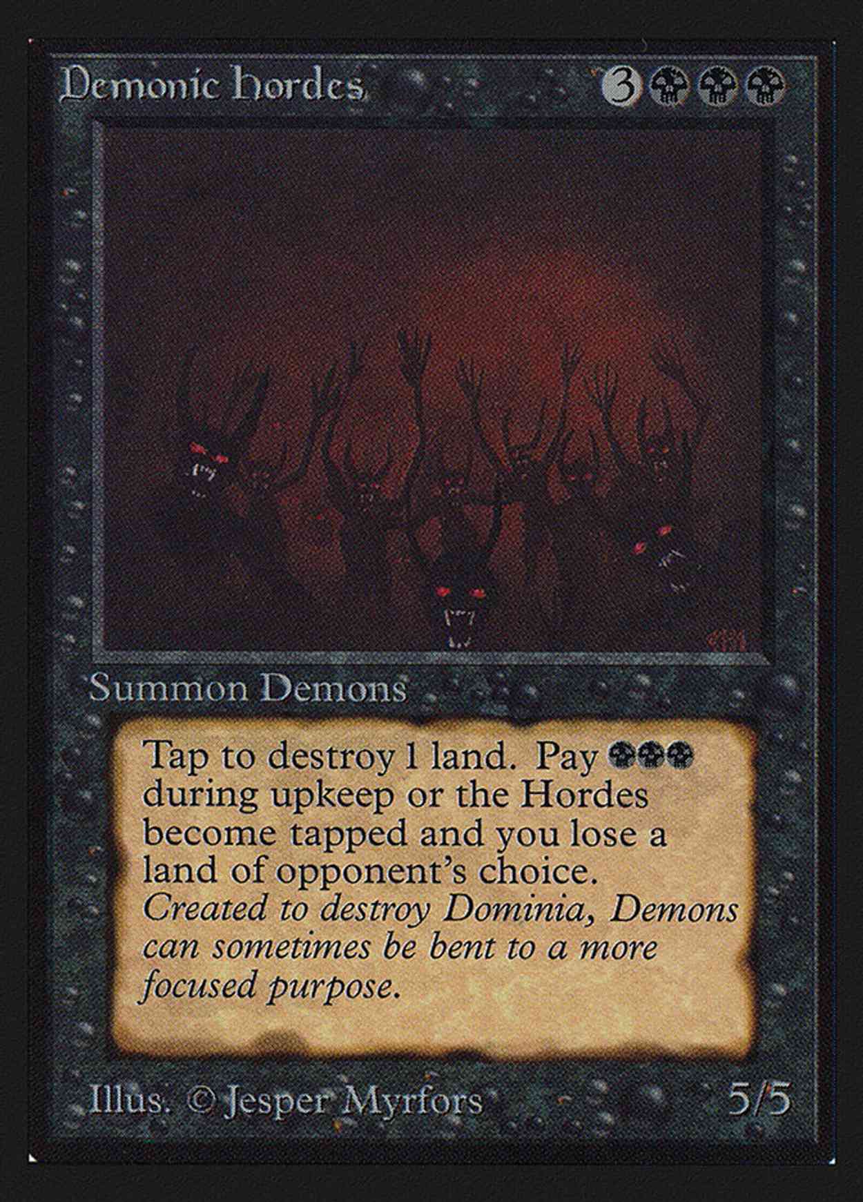 Demonic Hordes (IE) magic card front