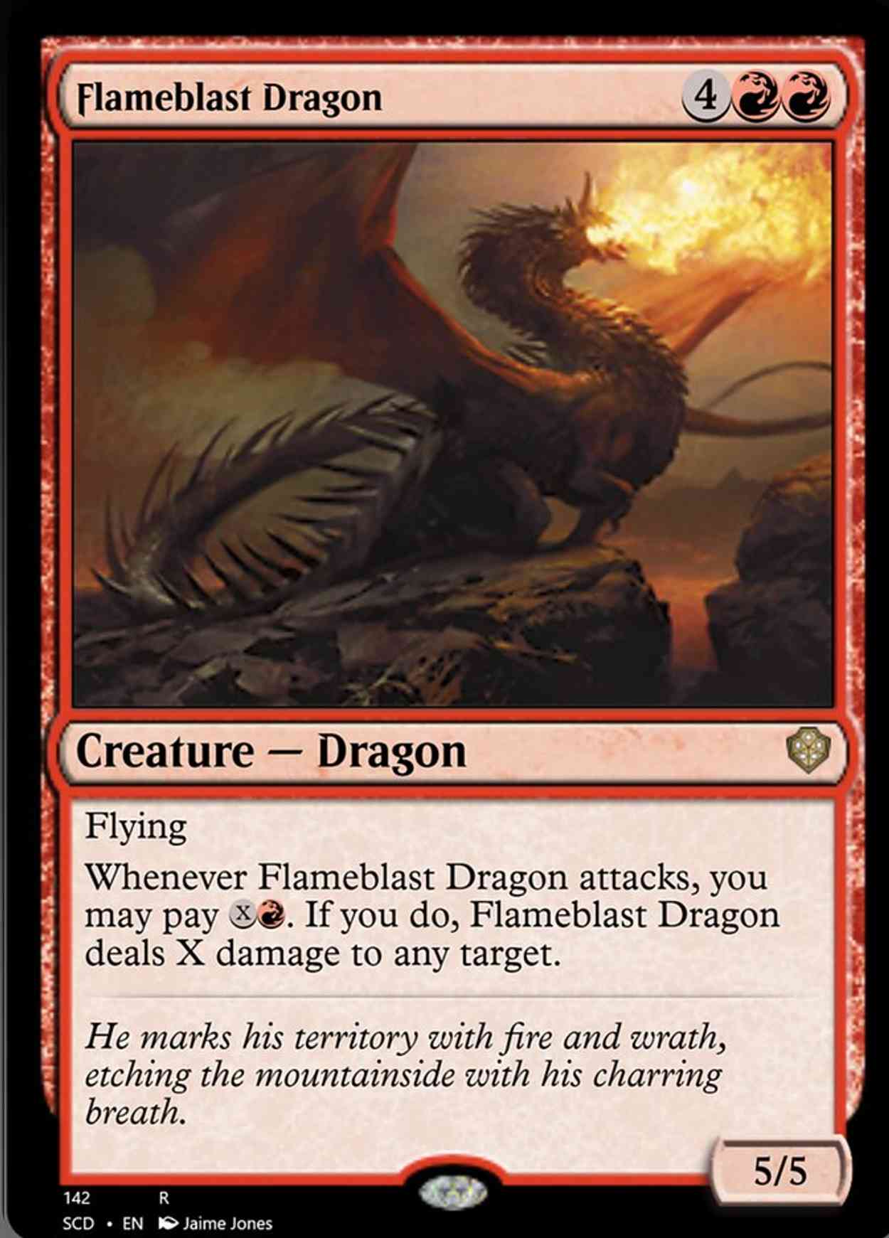 Flameblast Dragon magic card front