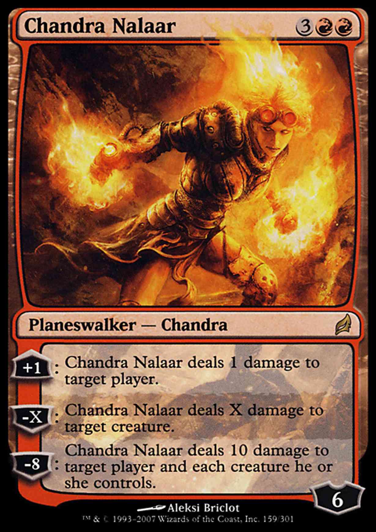 Chandra Nalaar magic card front