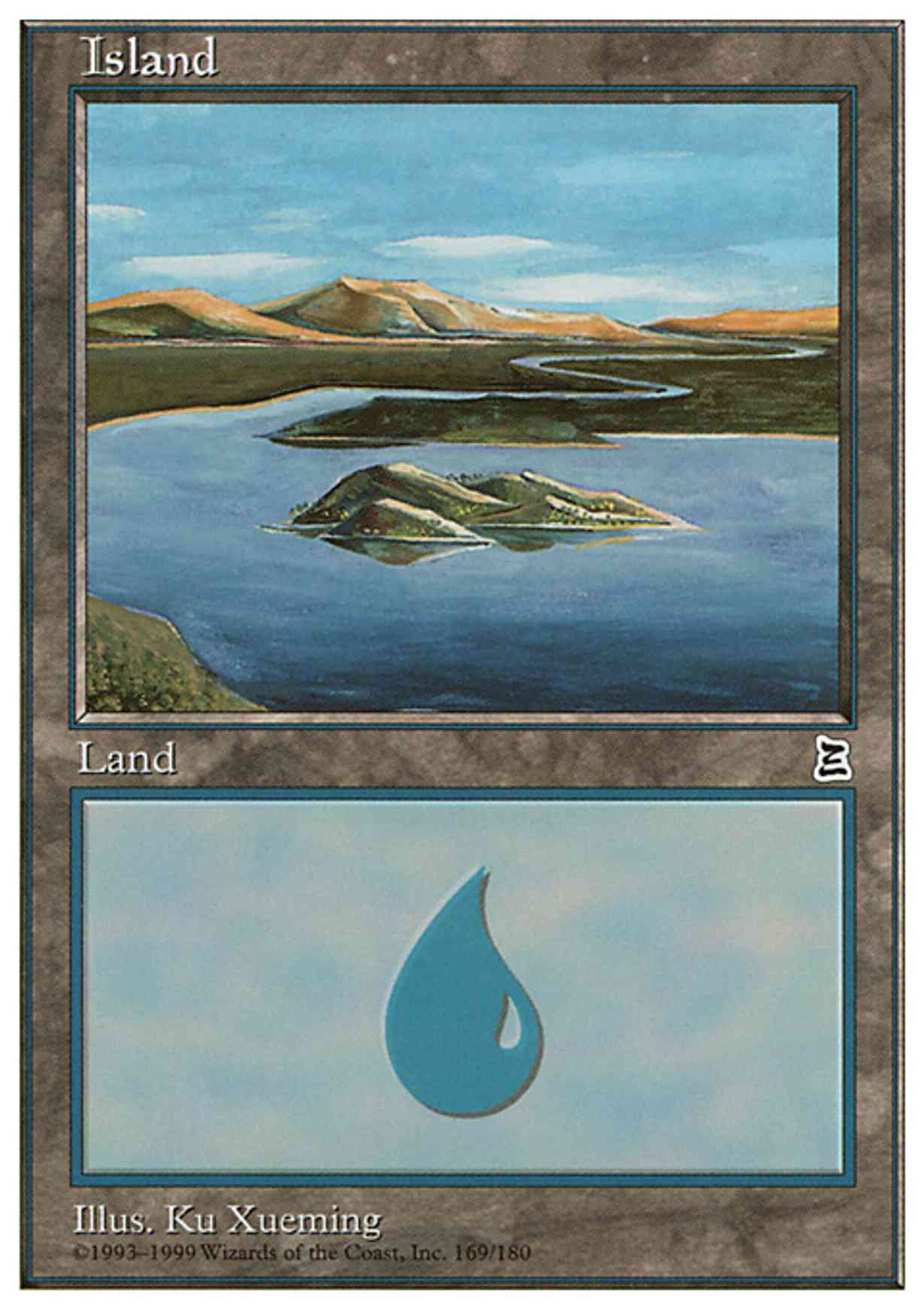 Island (169) magic card front