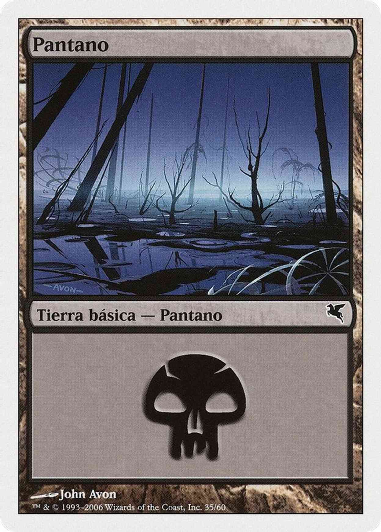 Swamp (Spanish) - "Pantano" (F35) magic card front