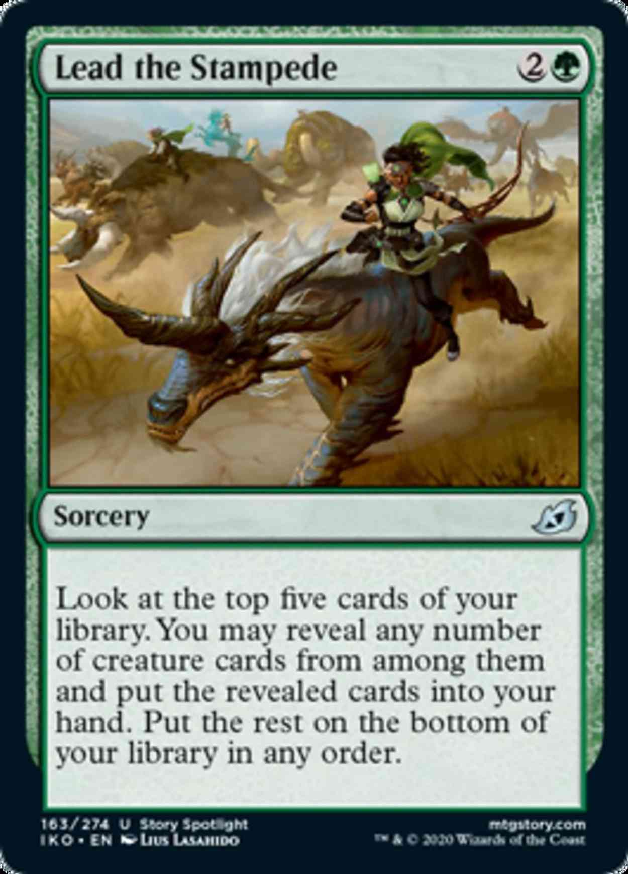 Lead the Stampede magic card front