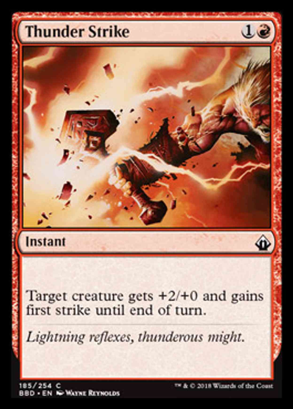 Thunder Strike magic card front