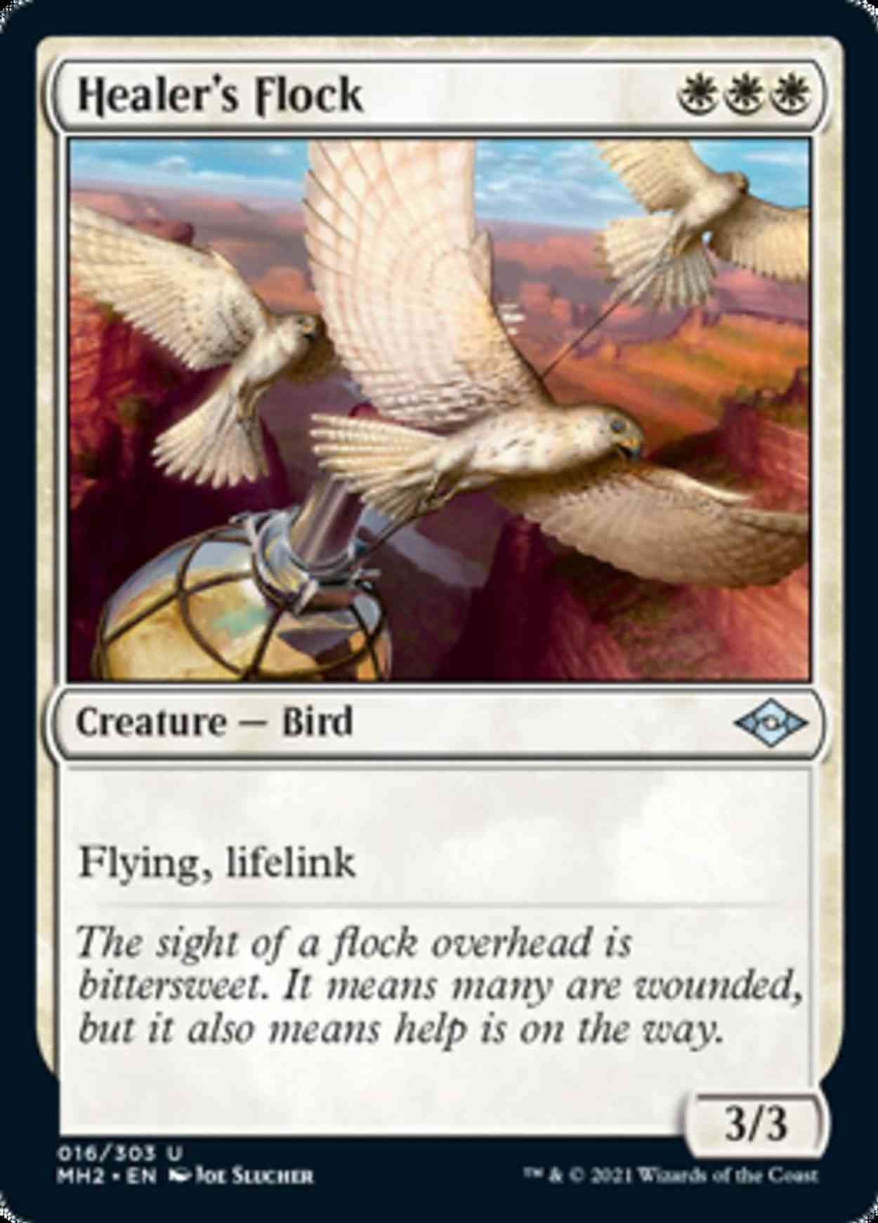 Healer's Flock magic card front