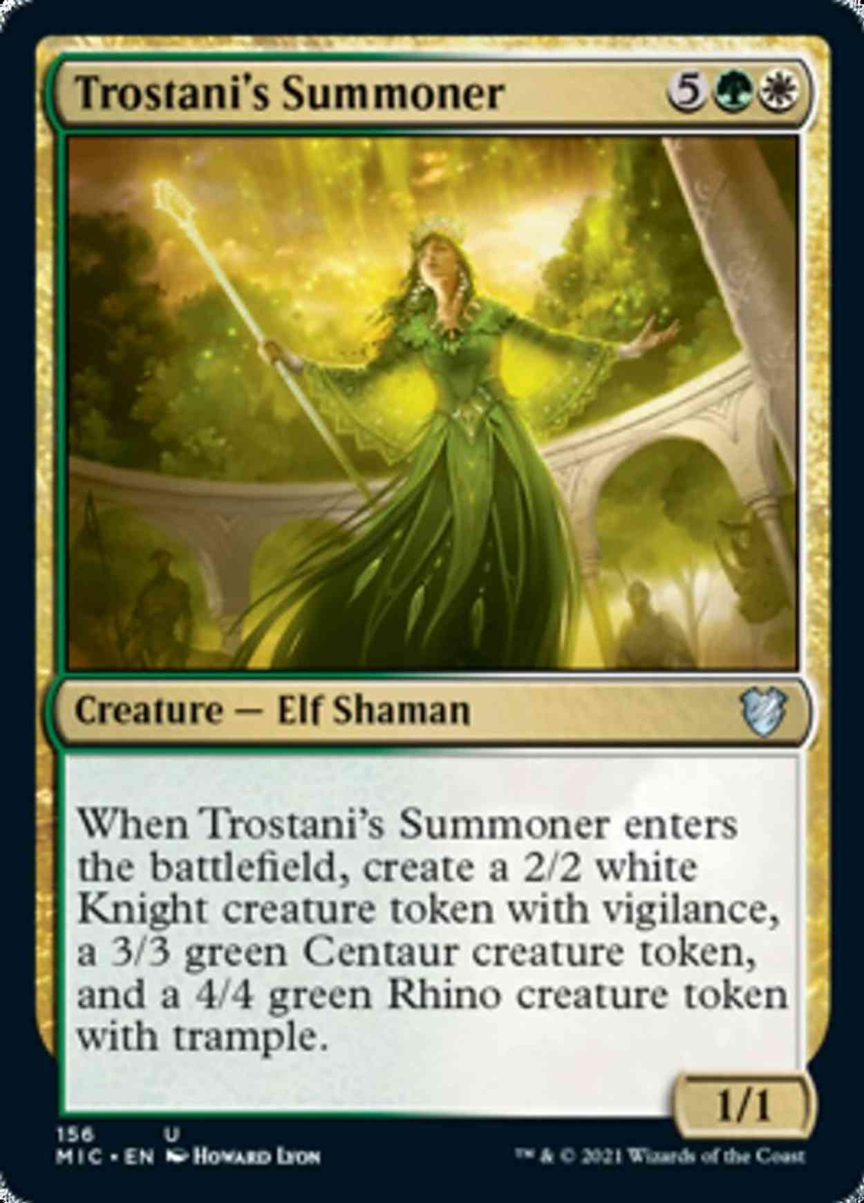 Trostani's Summoner magic card front