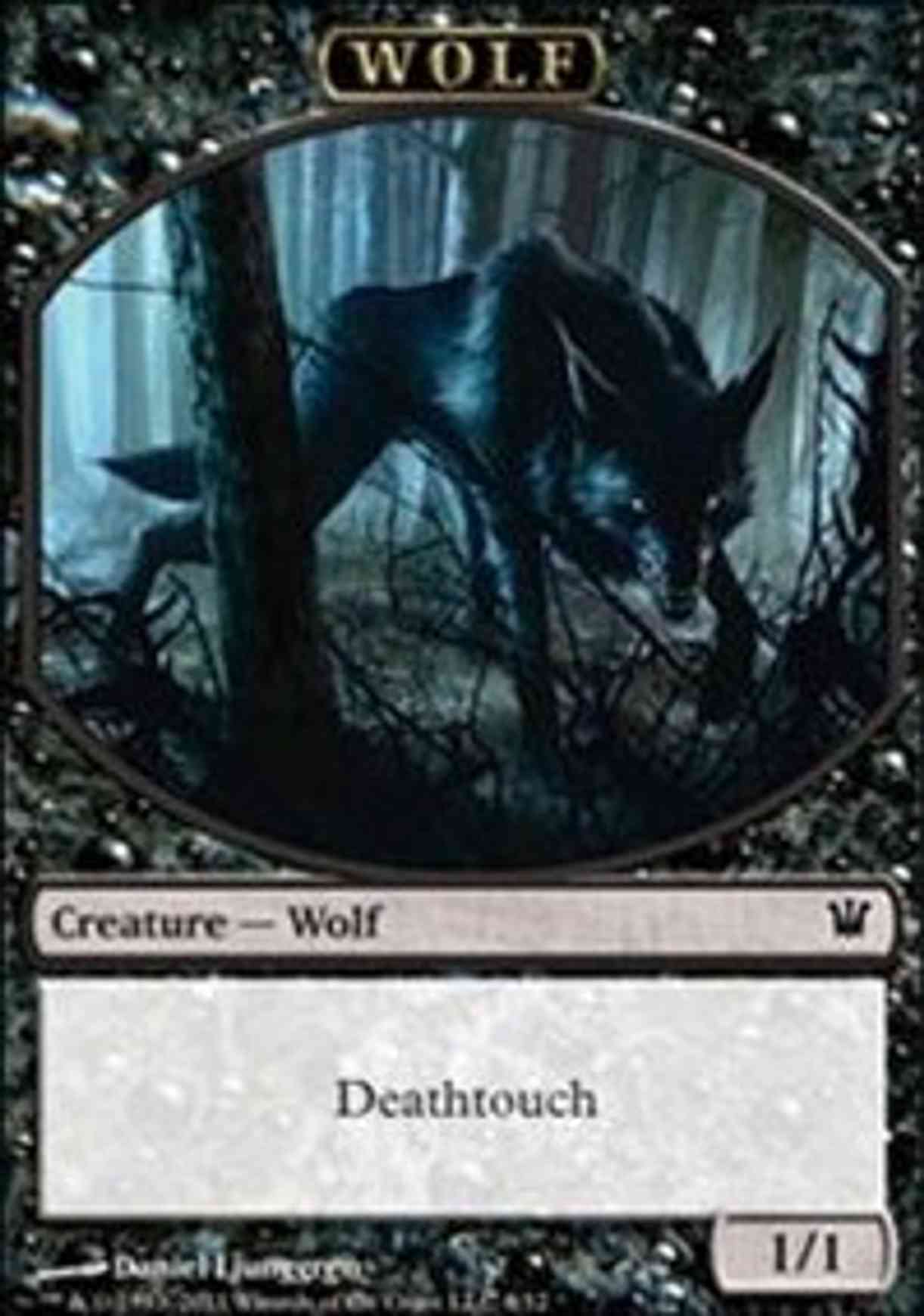 Wolf Token (Deathtouch) magic card front