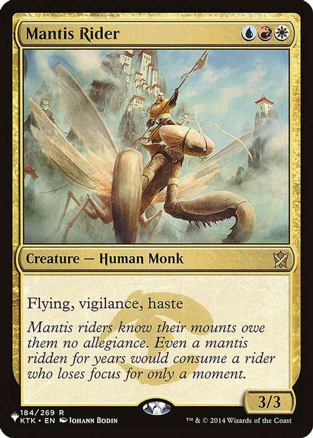 Mantis Rider magic card front