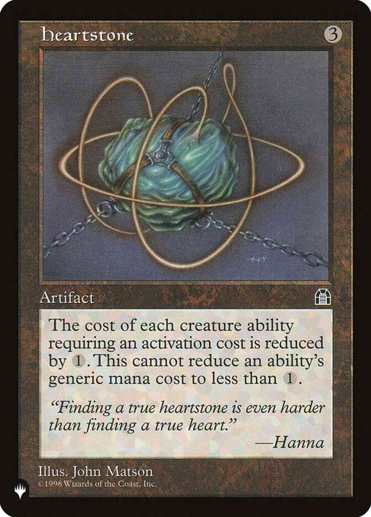 Heartstone magic card front