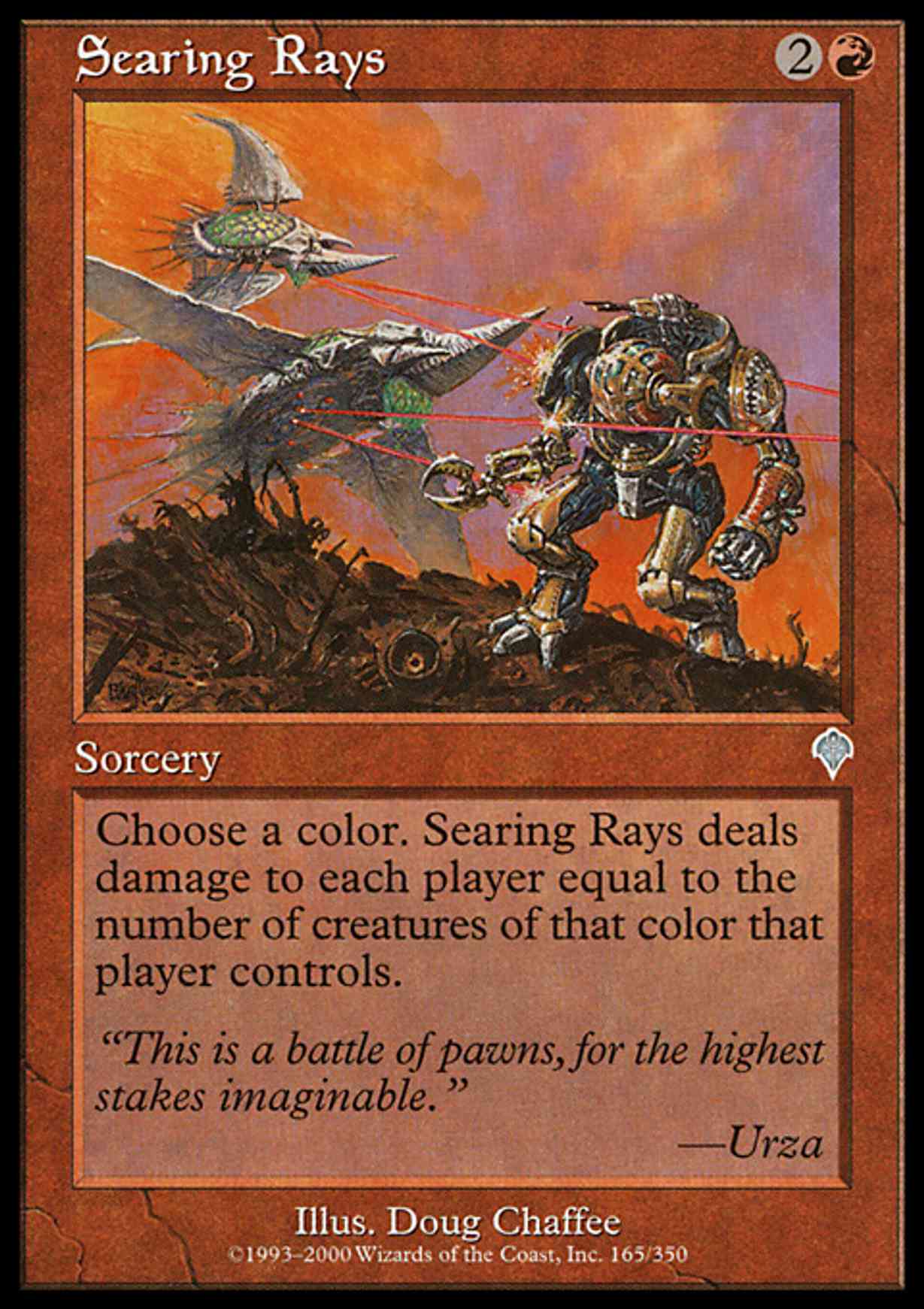 Searing Rays magic card front