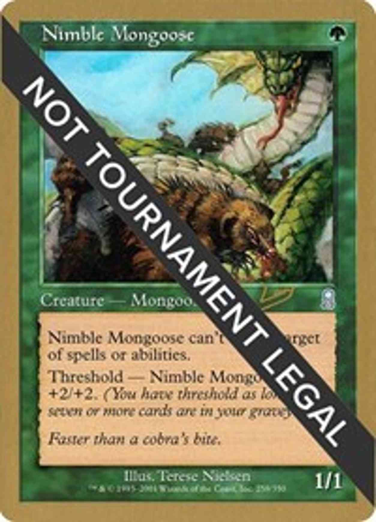 Nimble Mongoose - 2002 Raphael Levy (ODY) magic card front