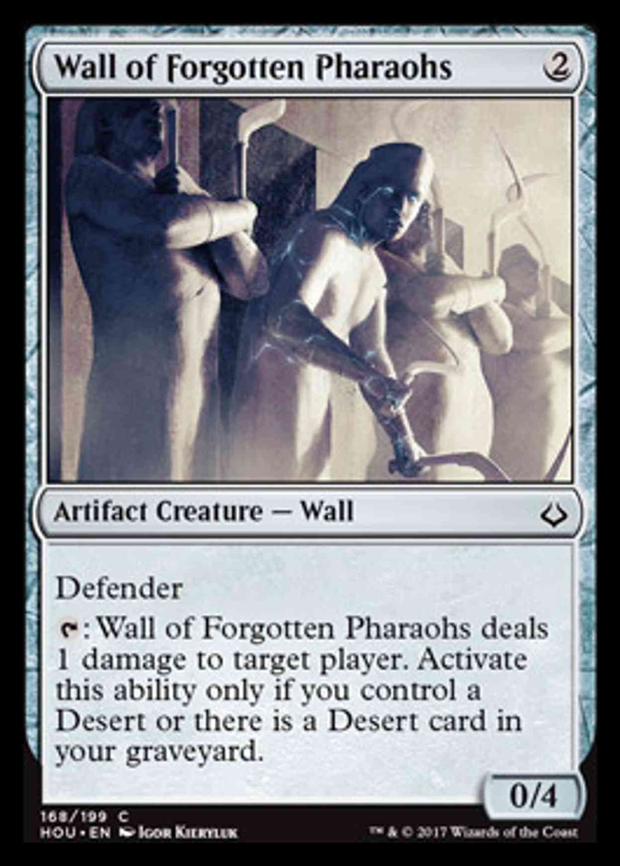 Wall of Forgotten Pharaohs magic card front